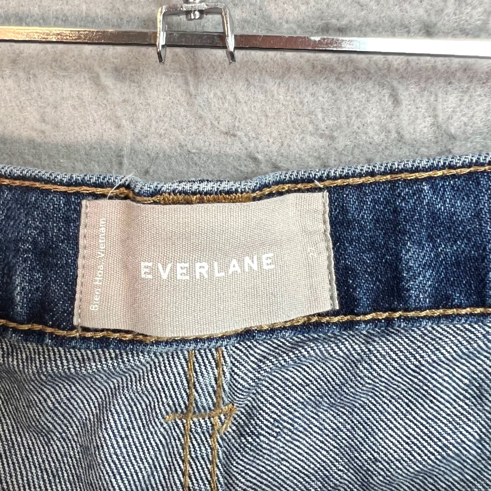 Everlane Everlane Denim Jeans Shorts Blue Medium Wash 27 Womens Casual 5-Pocket Cut-Off Denim Shorts Size 27" / US 4 / IT 40 - 3 Thumbnail