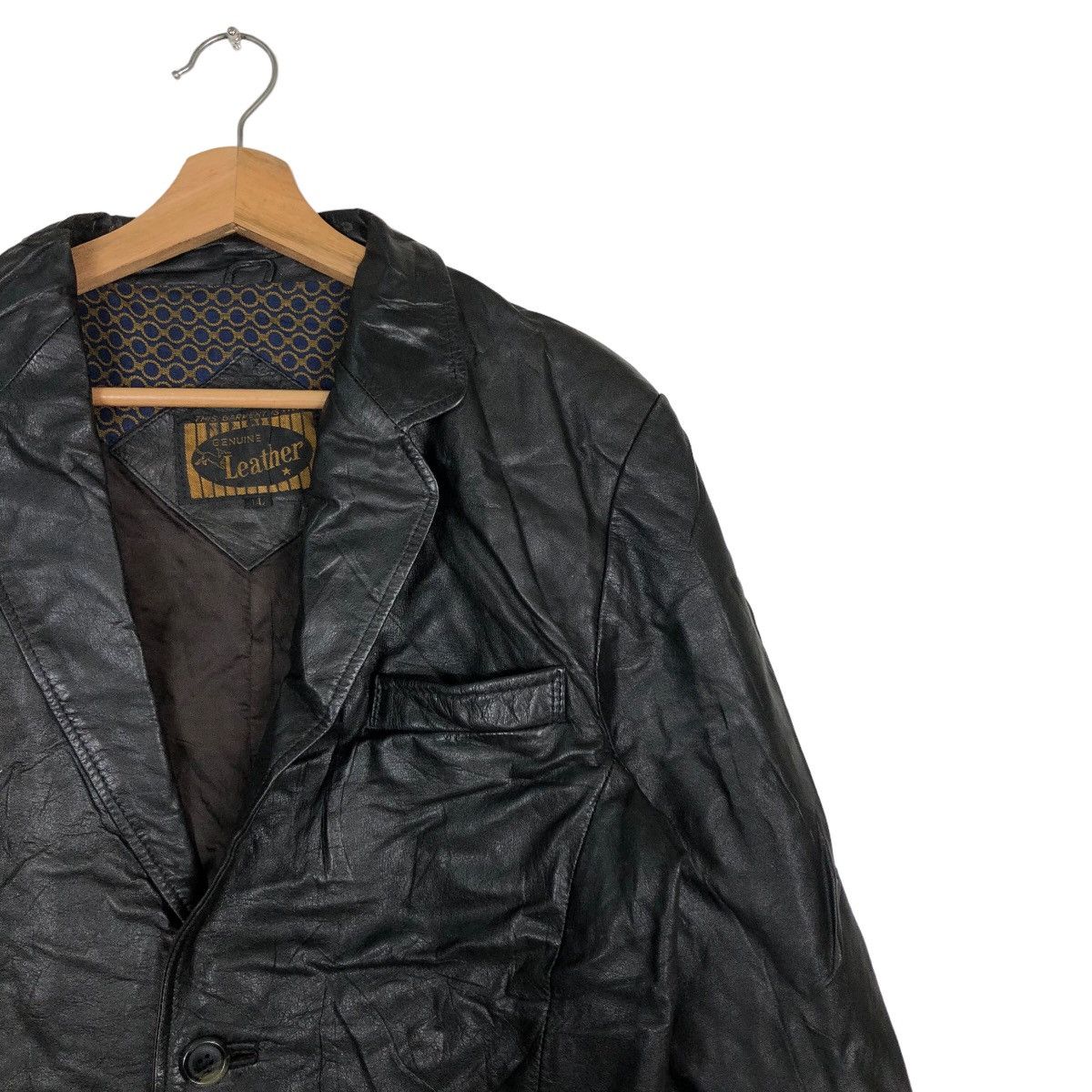 Genuine Leather 🔥90’s Garments Genuine Leather Jacket Double Breast Japan Size US L / EU 52-54 / 3 - 6 Thumbnail
