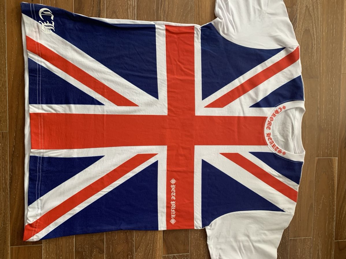 Chrome Hearts Chrome Hearts British Flag Tee Shirt L | Grailed