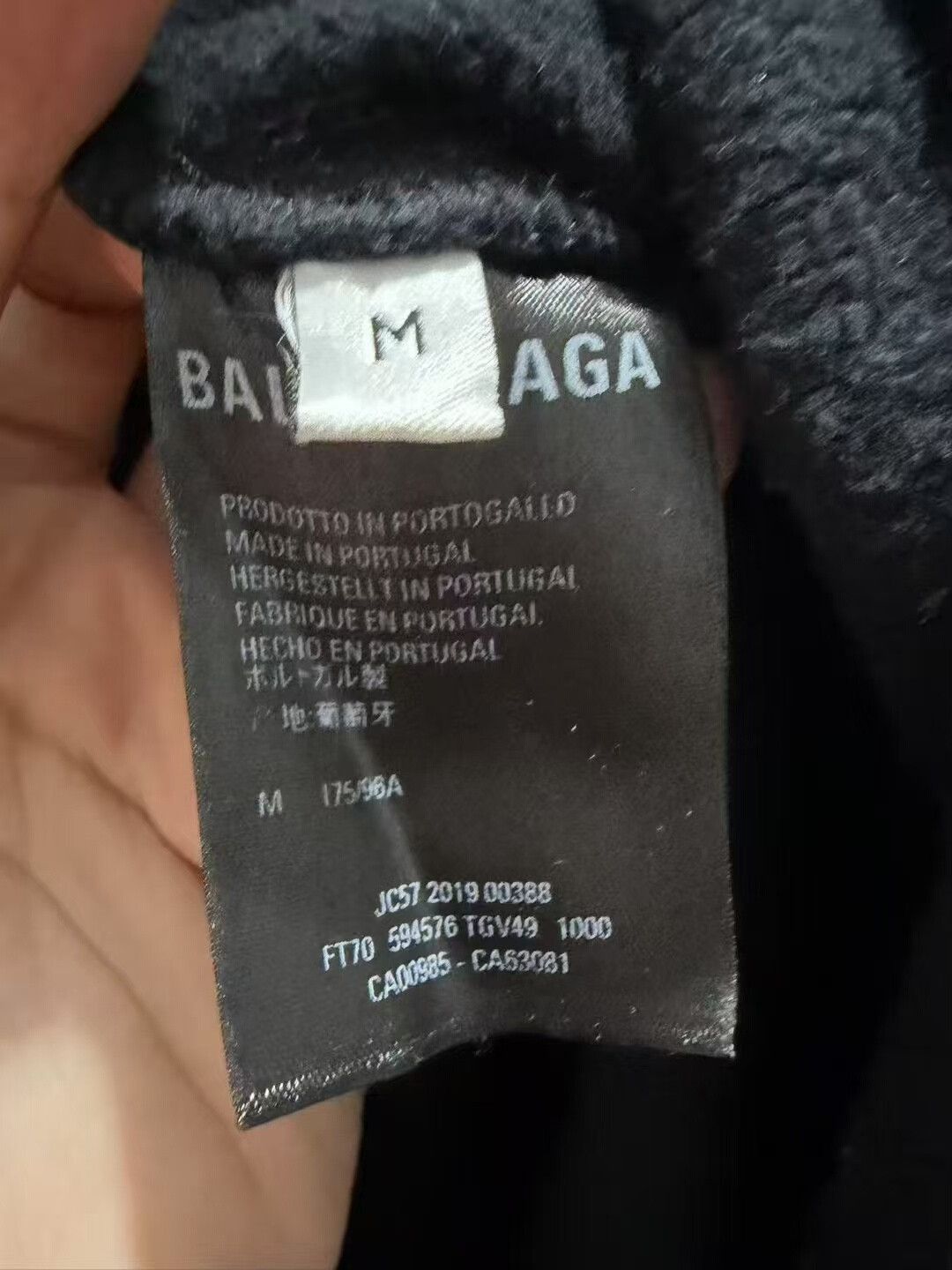 Balenciaga balenciaga black embroidered wheat hoodie Size US M / EU 48-50 / 2 - 4 Thumbnail