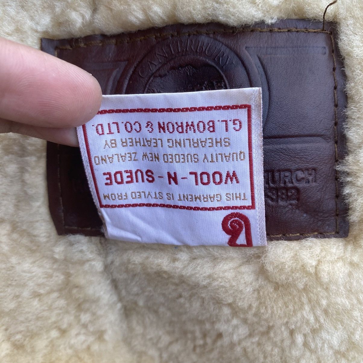 Canterbury of New Zealand × Vintage 🔥Vtg Canterbury Sheepskin WOOL&SUEDE Sherling Leather Jacket Size US M / EU 48-50 / 2 - 11 Thumbnail