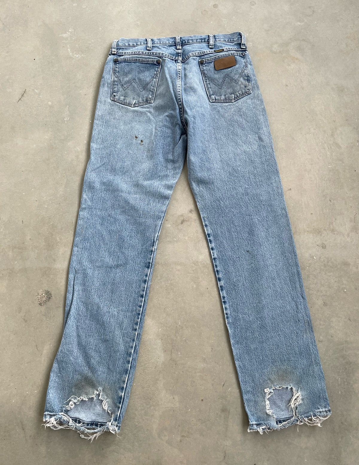 Vintage × Wrangler VINTAGE WRANGLER LIGHT BLUE DENIM Size US 34 / EU 50 - 7 Thumbnail