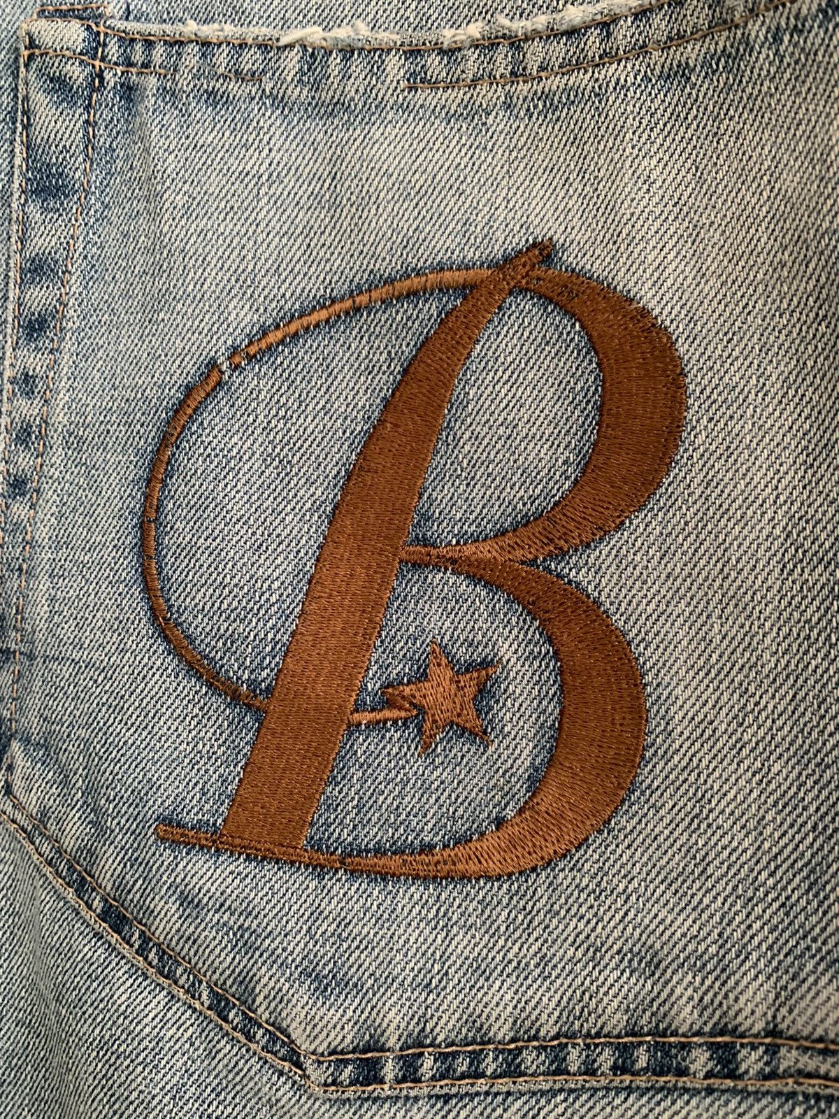 Bape Vintage Bathing Ape Embroidery Back Pocket Jeans Size US 33 - 18 Thumbnail