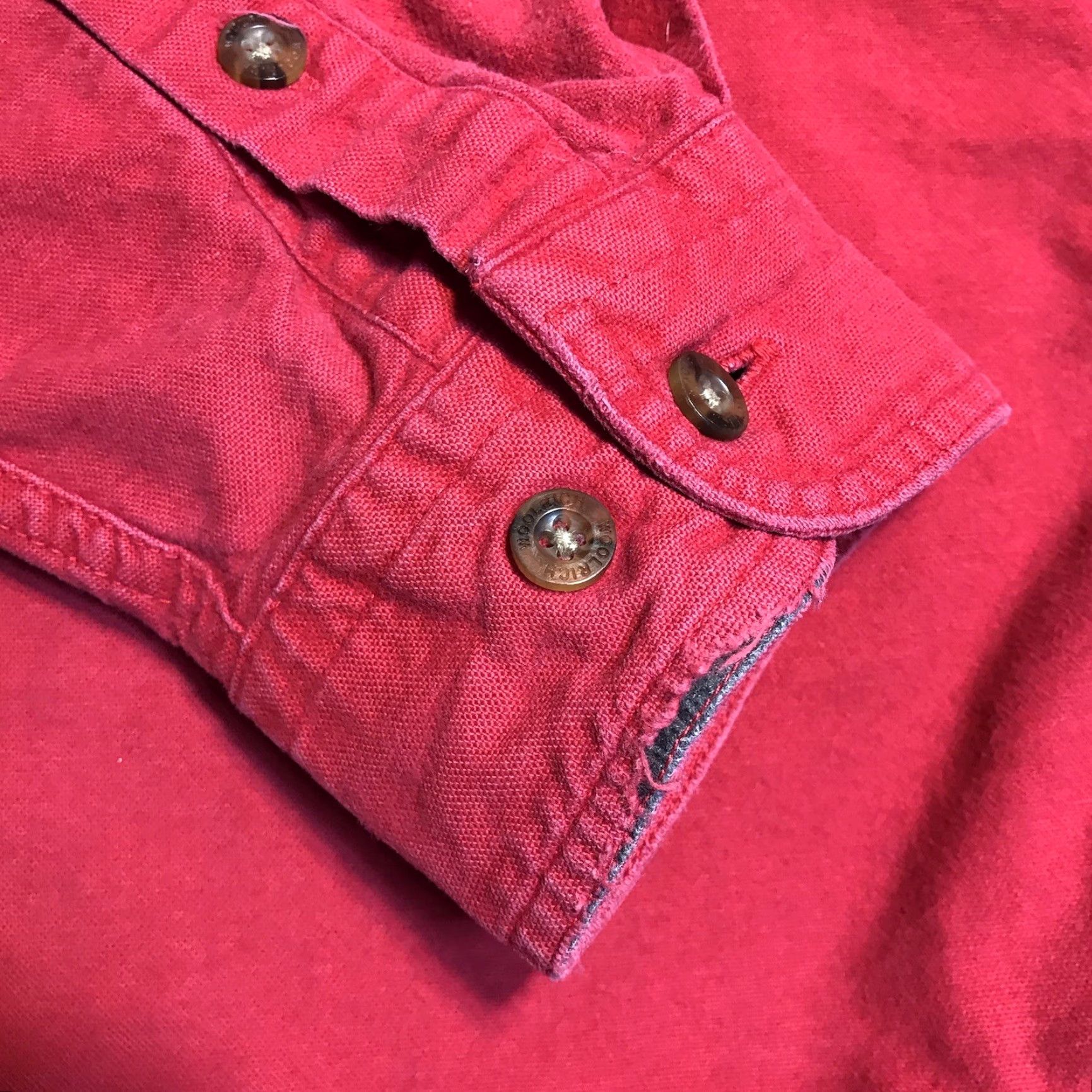Vintage VINTAGE Woolrich Shirt Mens 2XL Red Button Up Sportsman Outdoor Worn Distressed Size US XXL / EU 58 / 5 - 6 Thumbnail