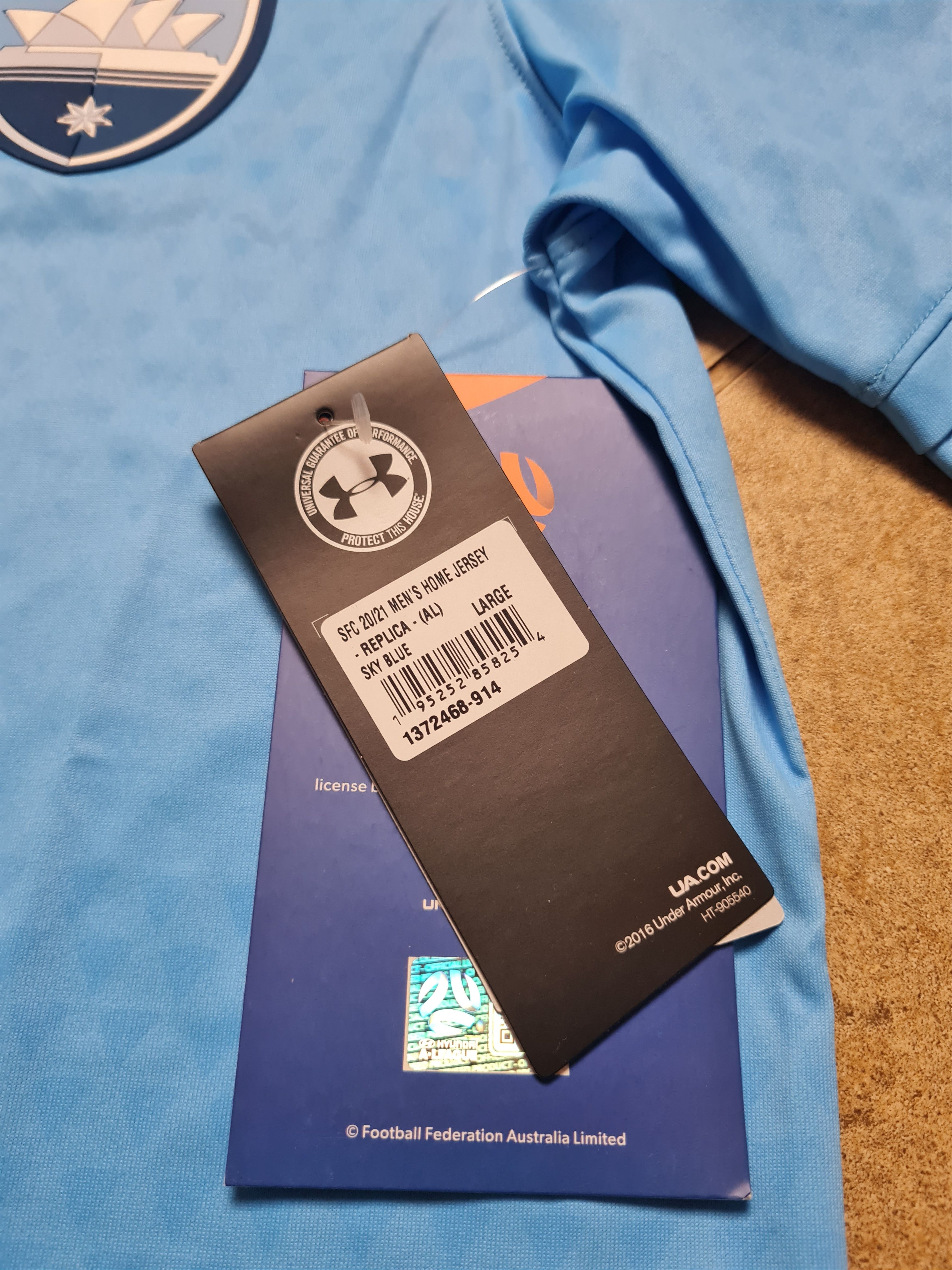 Under Armour Sydney FC 2021-22 Home Football Shirt Under Armour Size US L / EU 52-54 / 3 - 15 Thumbnail