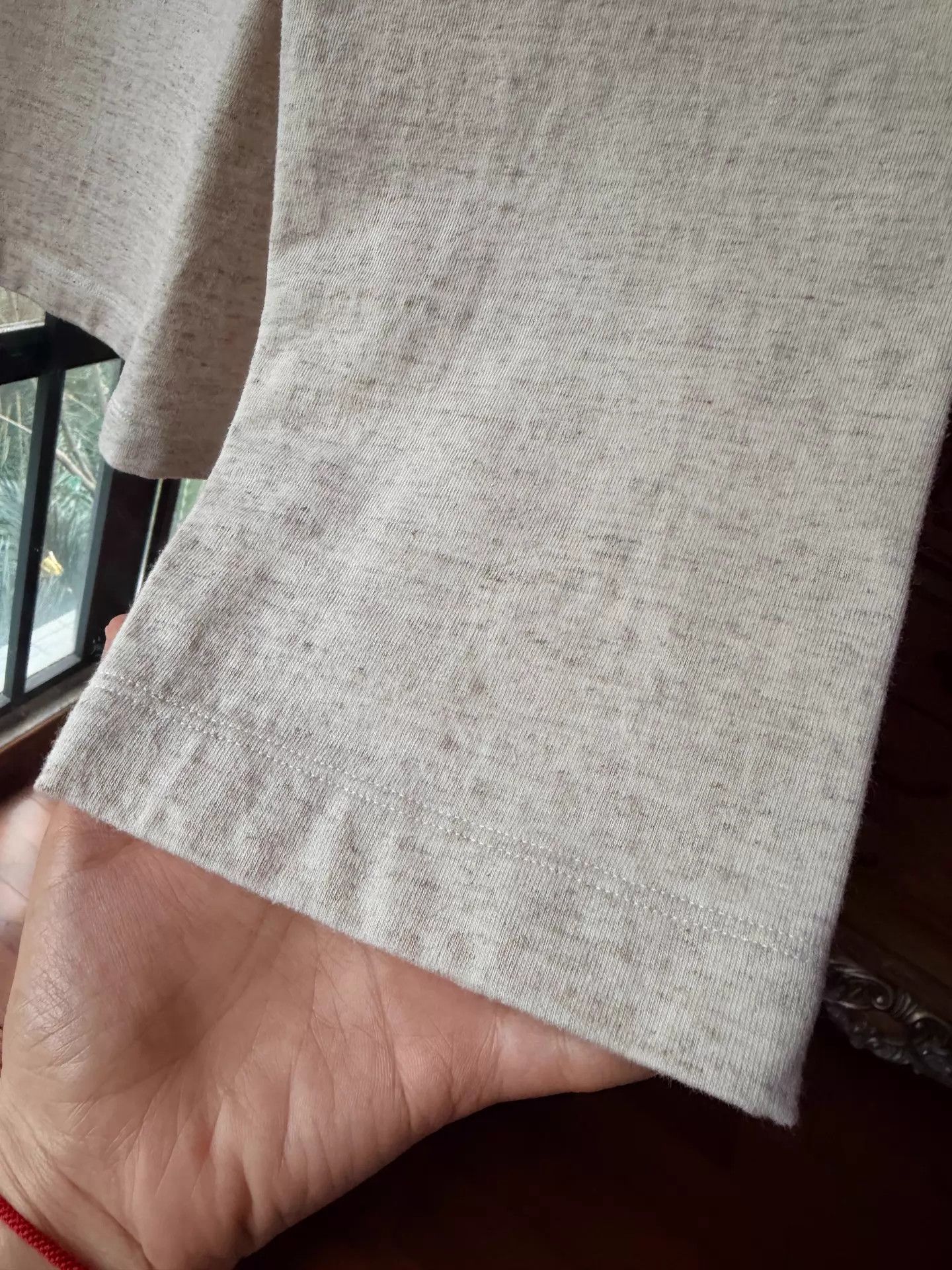 Other Jisifang Cotton-Linen-Wool Mix Rolled Cuff Sweatshirt OS Size ONE SIZE - 3 Thumbnail