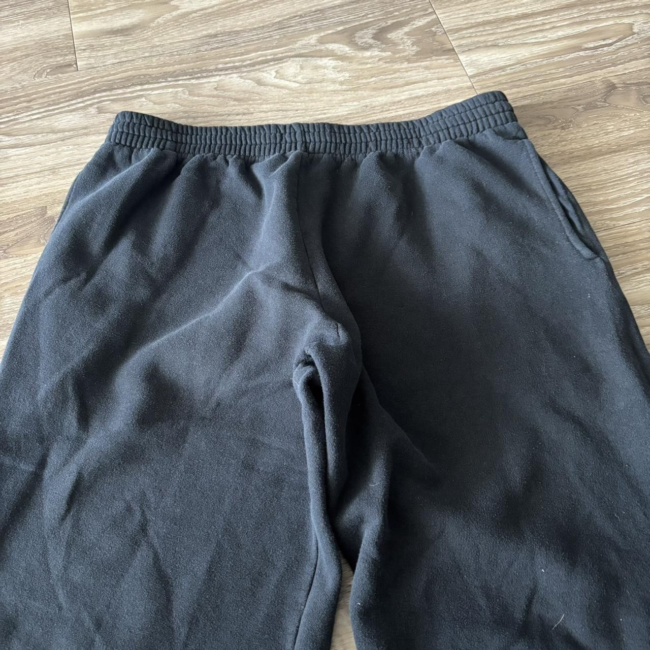 Japanese Brand Crazy Vintage Y2K/2000s Black Essential Sweatpants! Fits M Size US 34 / EU 50 - 4 Thumbnail