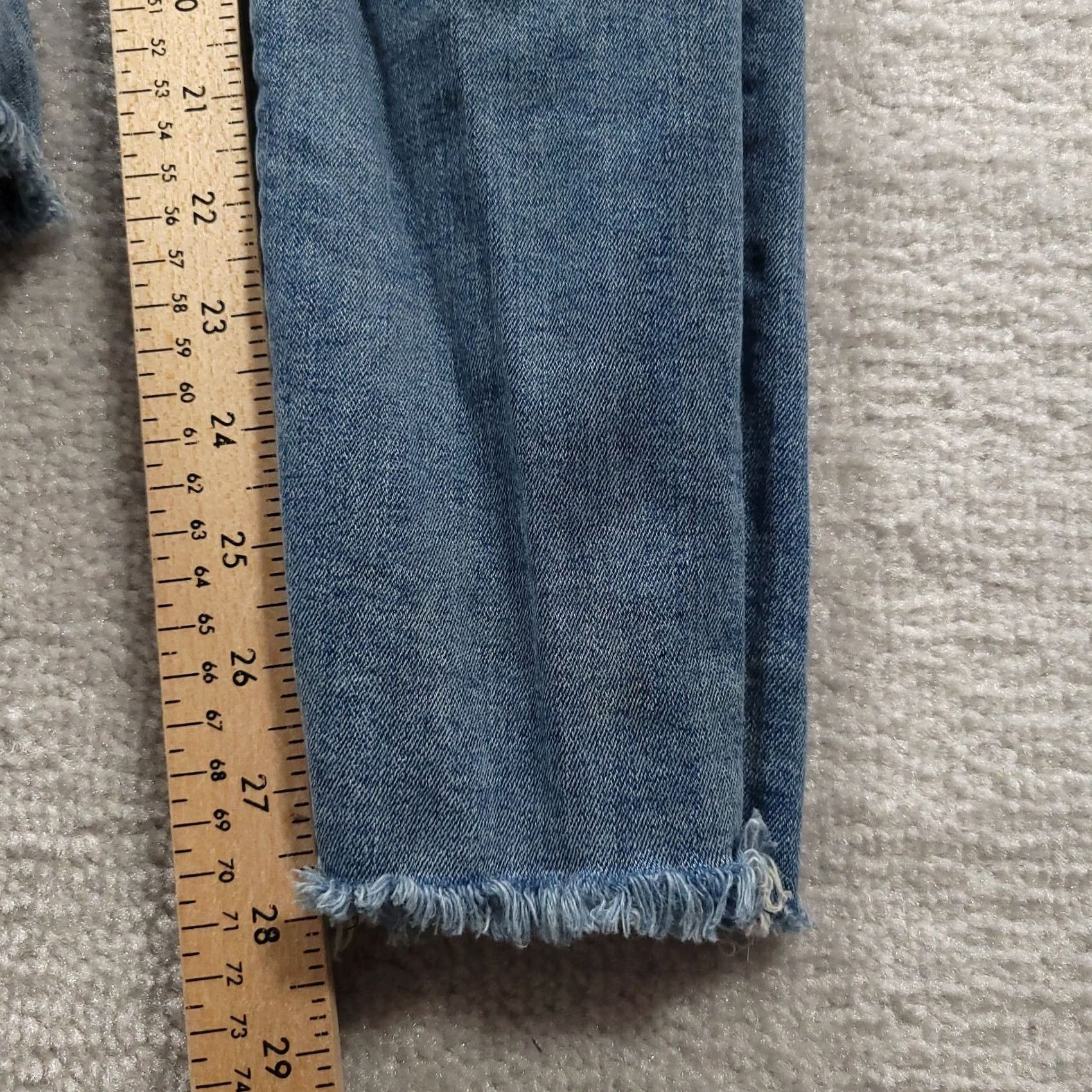 Lucky Brand Lucky Brand Skinny Jeans Womens 6 Ripped Frayed 26 x 28 Denim Blue 5-Pocket Regular Mens? Womens Size 28" / US 6 / IT 42 - 6 Thumbnail