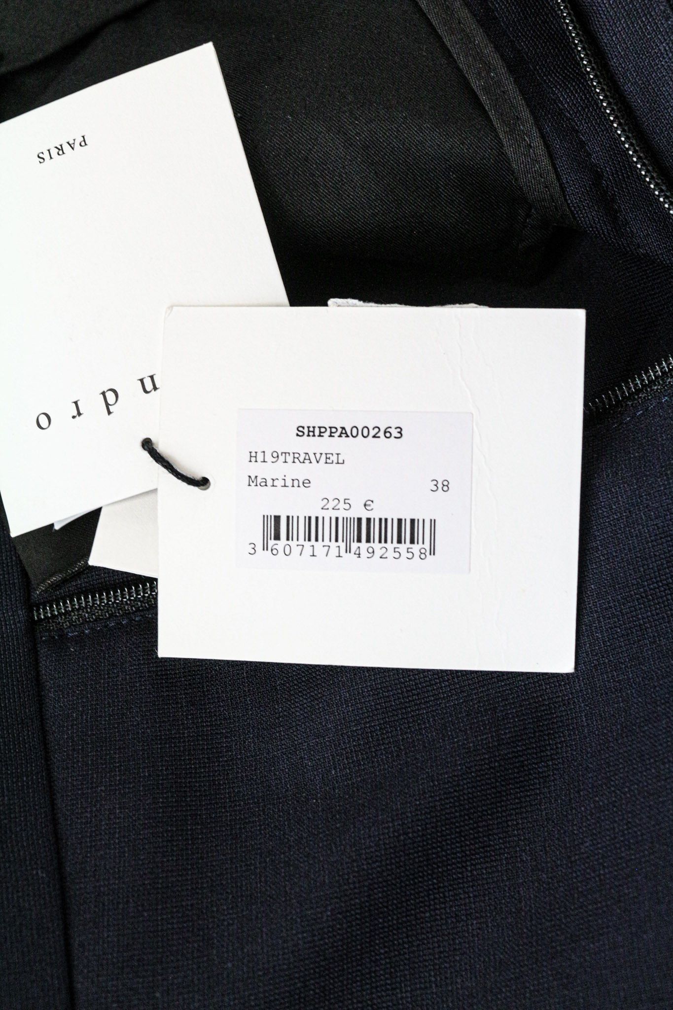 Sandro EU38 Navy Blue Stretch Wool Blend Trousers 74204 Size US 30 / EU 46 - 5 Thumbnail