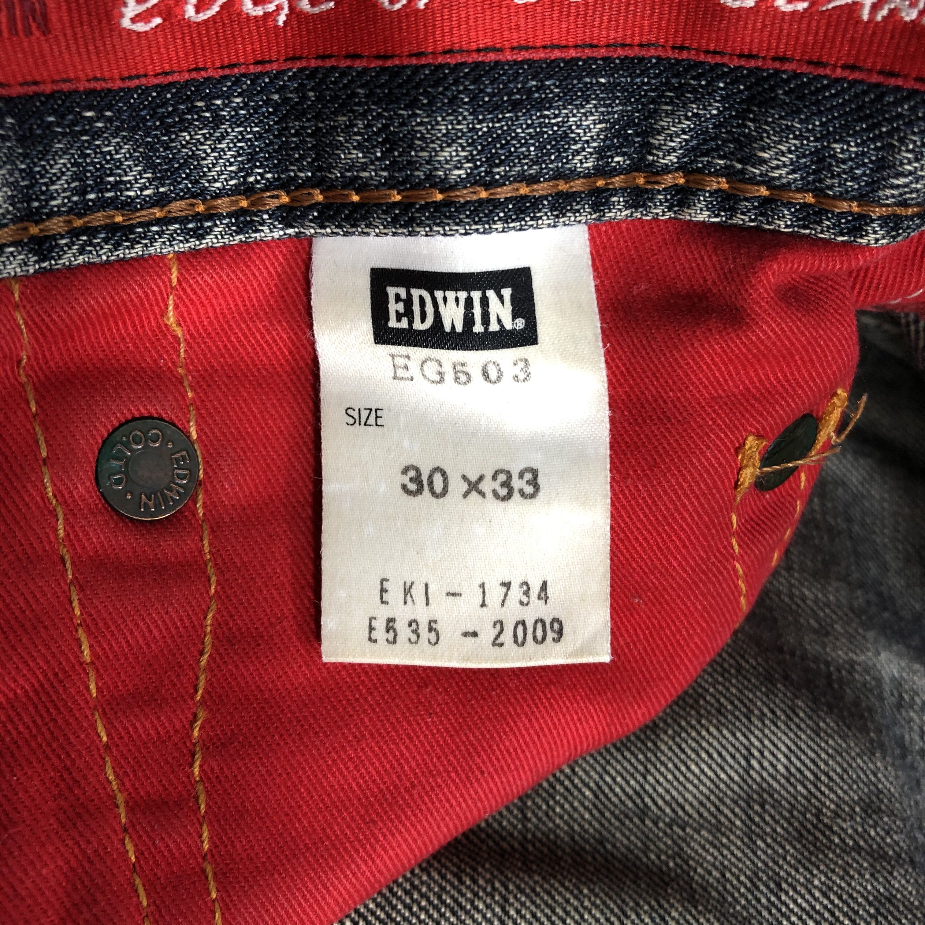 Edwin Distress Vintage Edwin Jeans Faded Blue KJ2391 Size US 30 / EU 46 - 10 Thumbnail