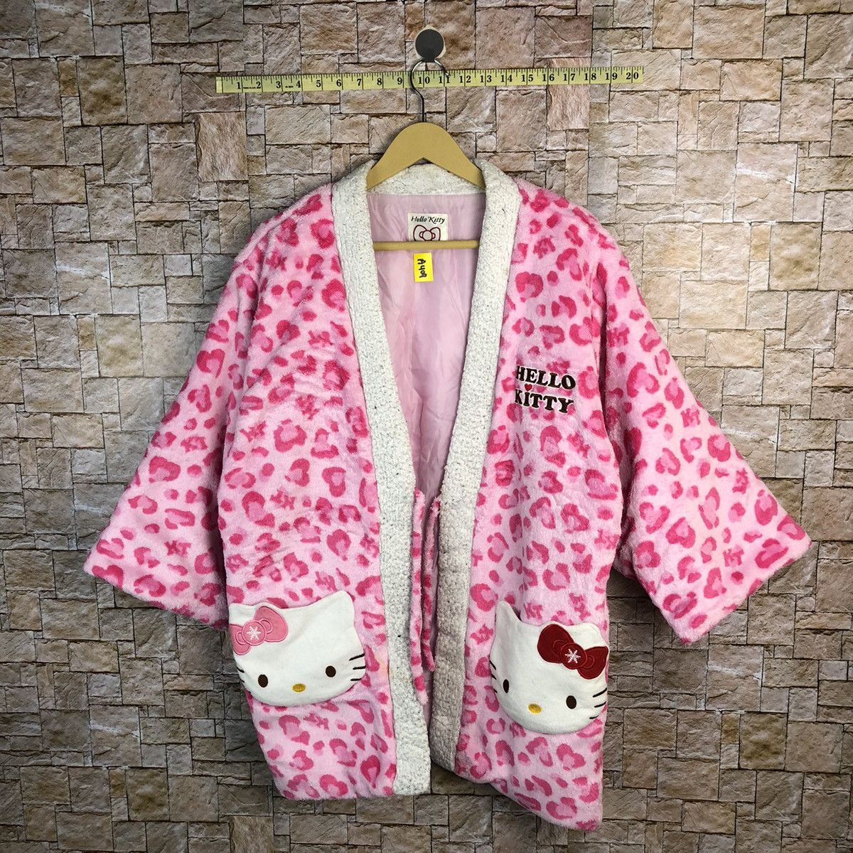 Cartoon Network DL Hello Kitty Pink Kimono sleepwear cardigan vintage #A409 Size XL / US 12-14 / IT 48-50 - 1 Thumbnail