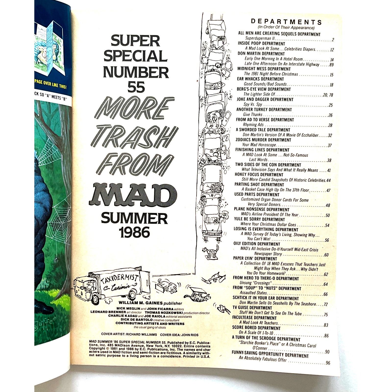 Other Mad Magazine Super Special Summer 1986 Vintage Size ONE SIZE - 3 Thumbnail