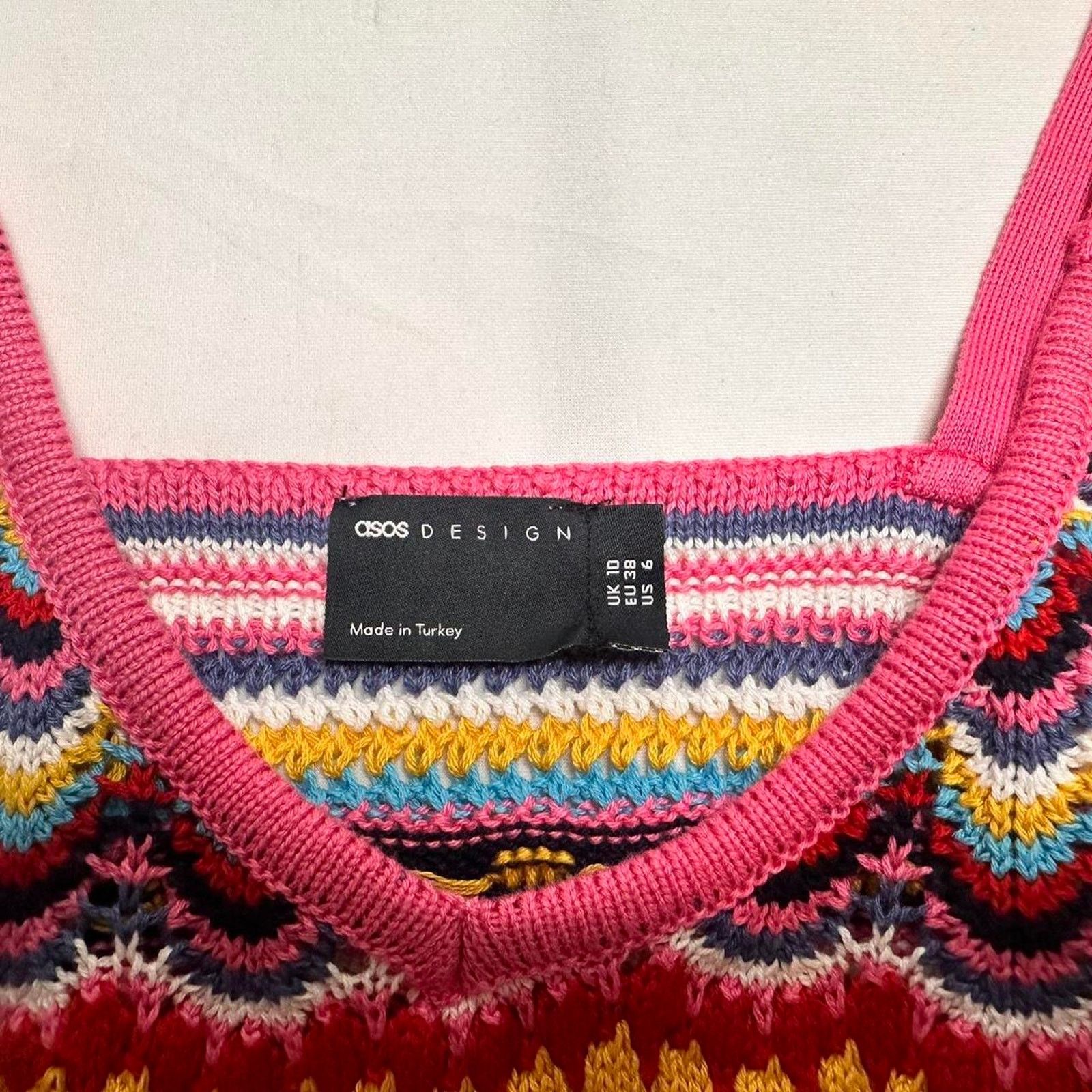 Asos Asos Crochet Knitted Cami Size Medium Perfect For Summer Size M / US 6-8 / IT 42-44 - 2 Thumbnail