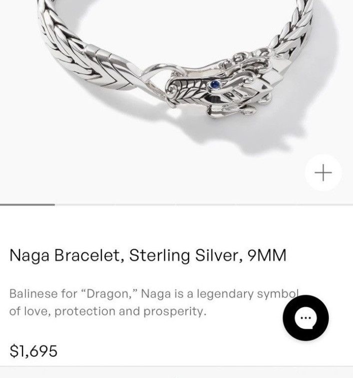 John Hardy John Hardy Dragon Naga Bracelet, Sterling Silver, 9MM Size ONE SIZE - 8 Thumbnail
