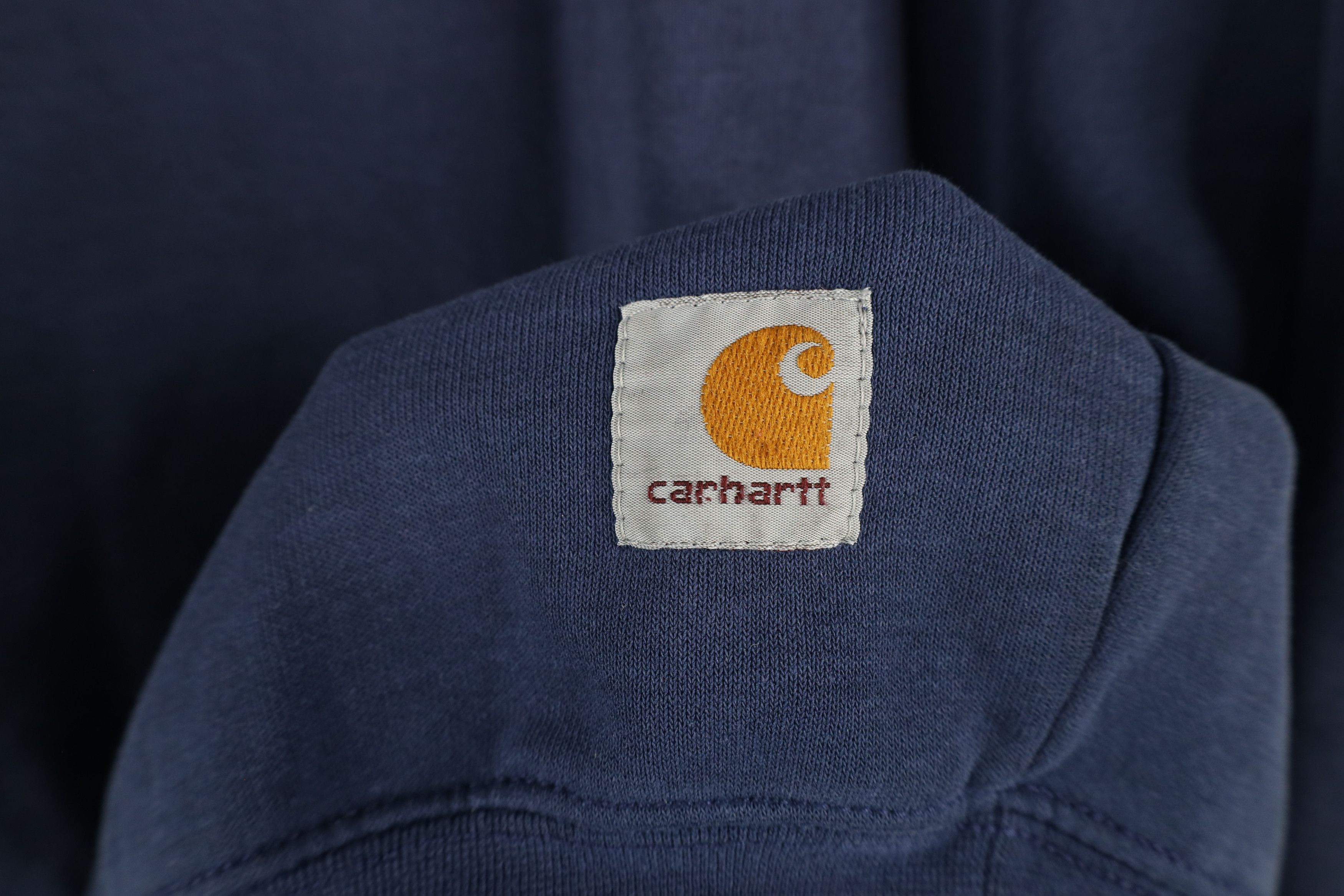Carhartt × Vintage Vintage 90s Carhartt Spell Out Crewneck Sweatshirt Blue Size US XXL / EU 58 / 5 - 4 Thumbnail