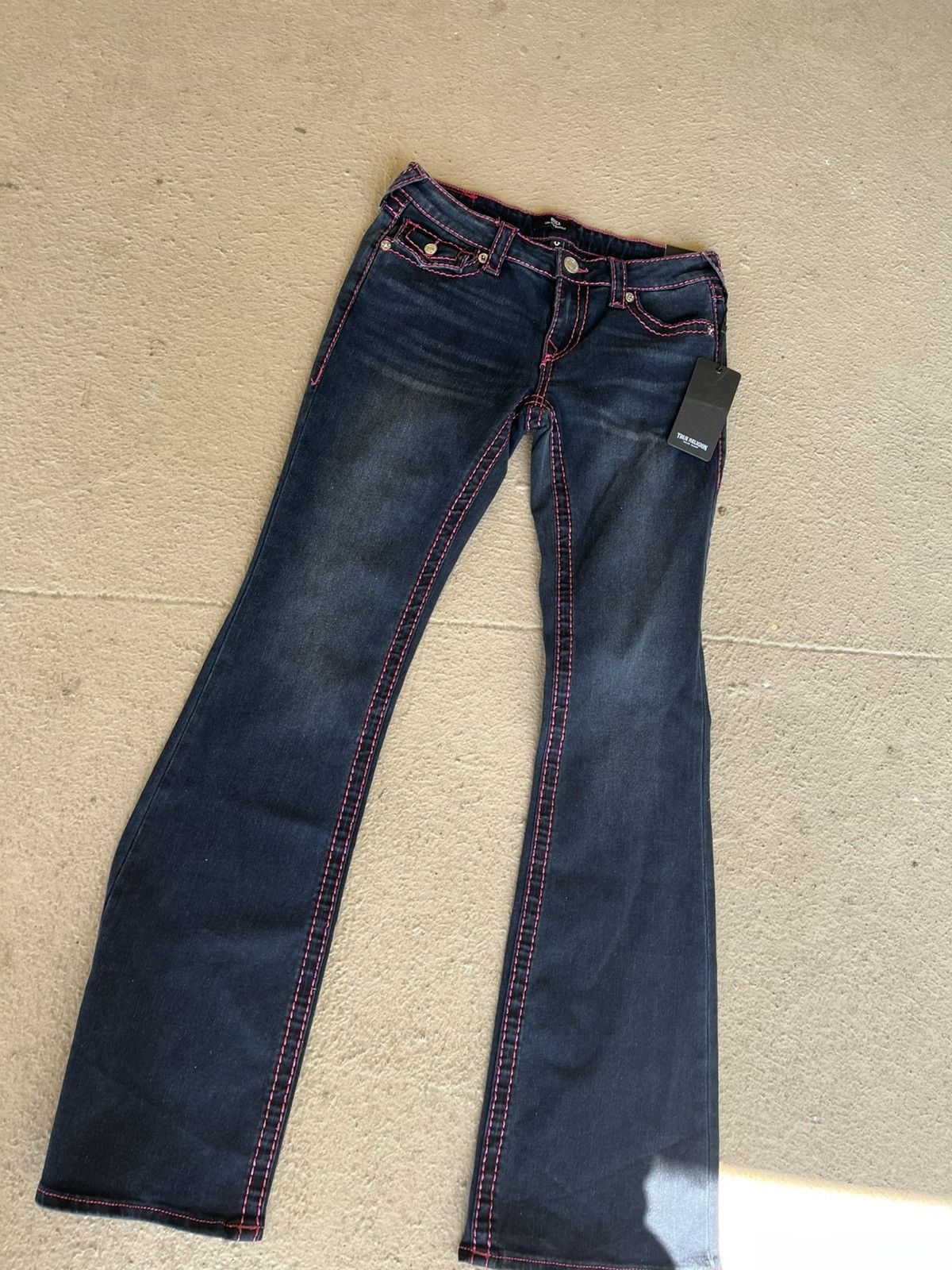 True Religion True Religion Women's Navy and Pink Jeans Size 28" / US 6 / IT 42 - 3 Thumbnail