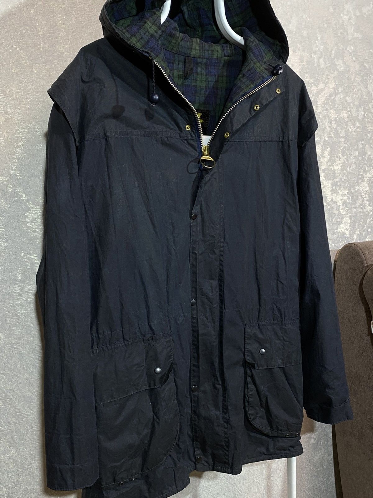 Barbour Barbour Durham Men Waxed Jacket Size US XL / EU 56 / 4 - 2 Thumbnail