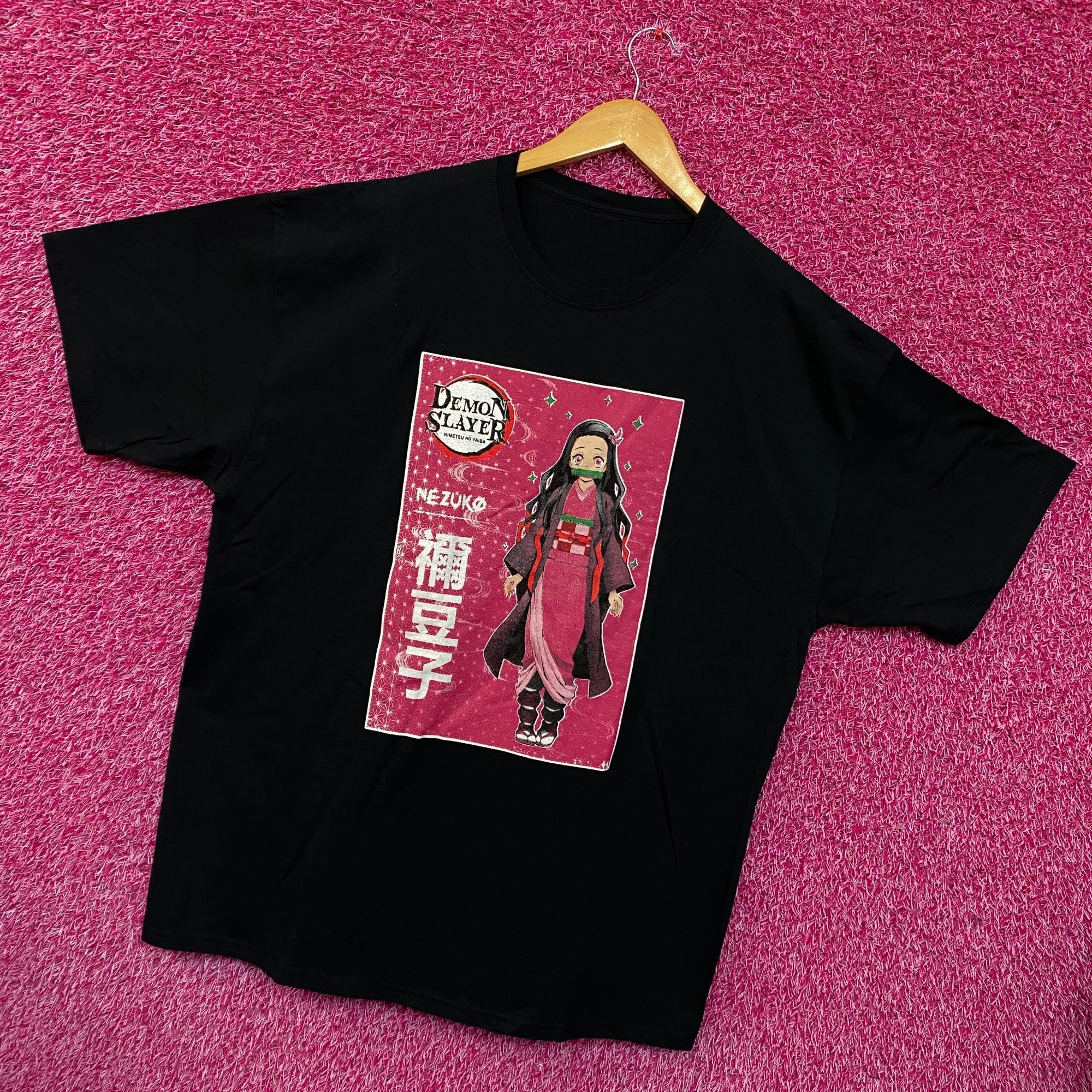 Anime Demon slayer Nezuko Kamado anime Tshirt size Extra Large Size US XL / EU 56 / 4 - 3 Thumbnail