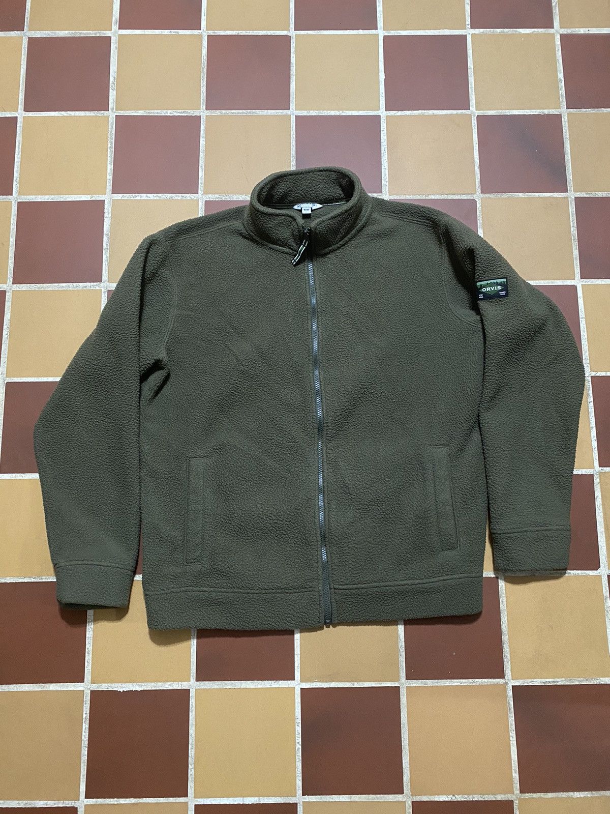 Orvis × Vintage Vintage Orvis Olive Fleece Jacket Size US M / EU 48-50 / 2 - 1 Thumbnail