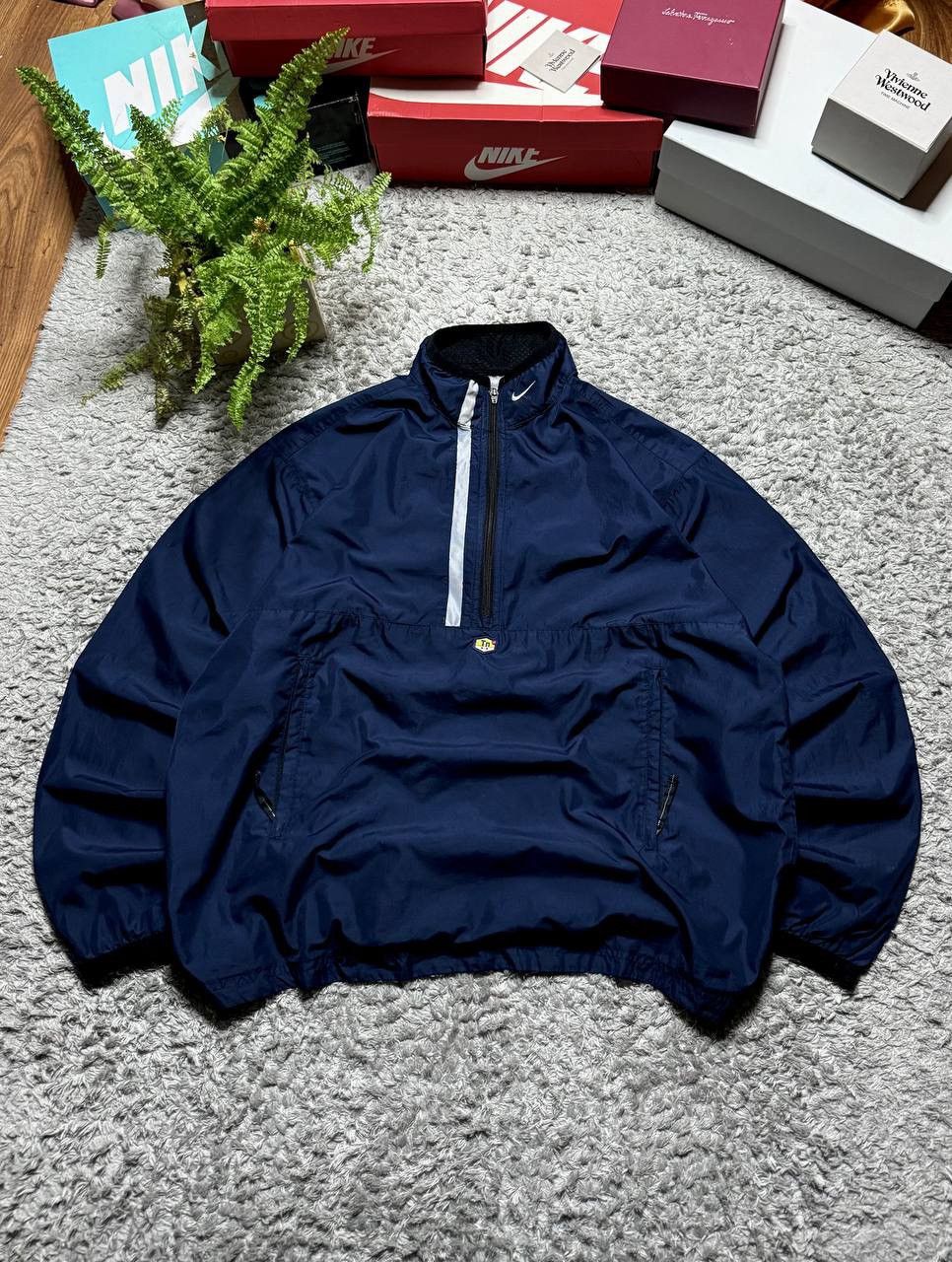 Nike 90s Nike TN Vintage Nylon Oversized Drill Drip Jacket Rare Size US L / EU 52-54 / 3 - 4 Thumbnail