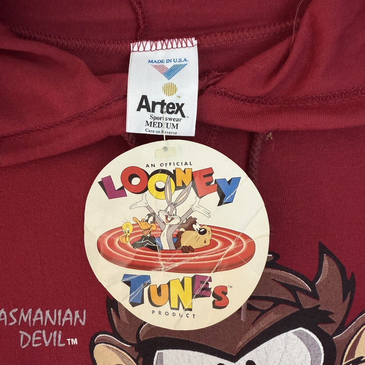 Warner Bros 90’s Tasmanian Devil Long-Hoodie Deadstock Size M / US 6-8 / IT 42-44 - 4 Thumbnail