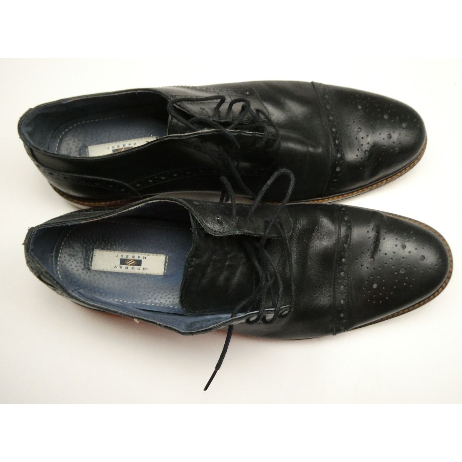 Joseph Abboud Joseph Abboud men's oxford dress shoes, black, size: 10.5 Size US 10.5 / EU 43-44 - 3 Thumbnail