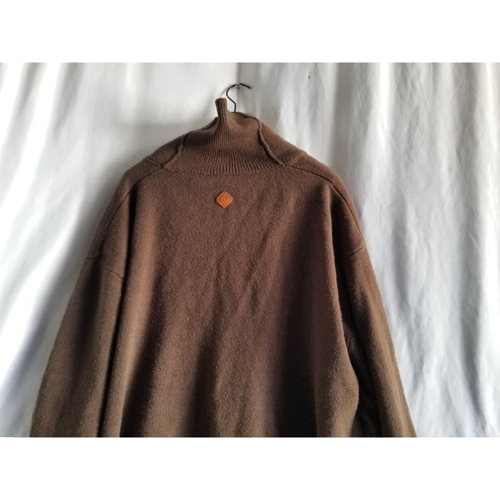 Vintage ORISUE Shawl Collar Pullover Sweater Brown 4XL 100% Cotton Men Large XXXXL Size US XXL / EU 58 / 5 - 5 Thumbnail