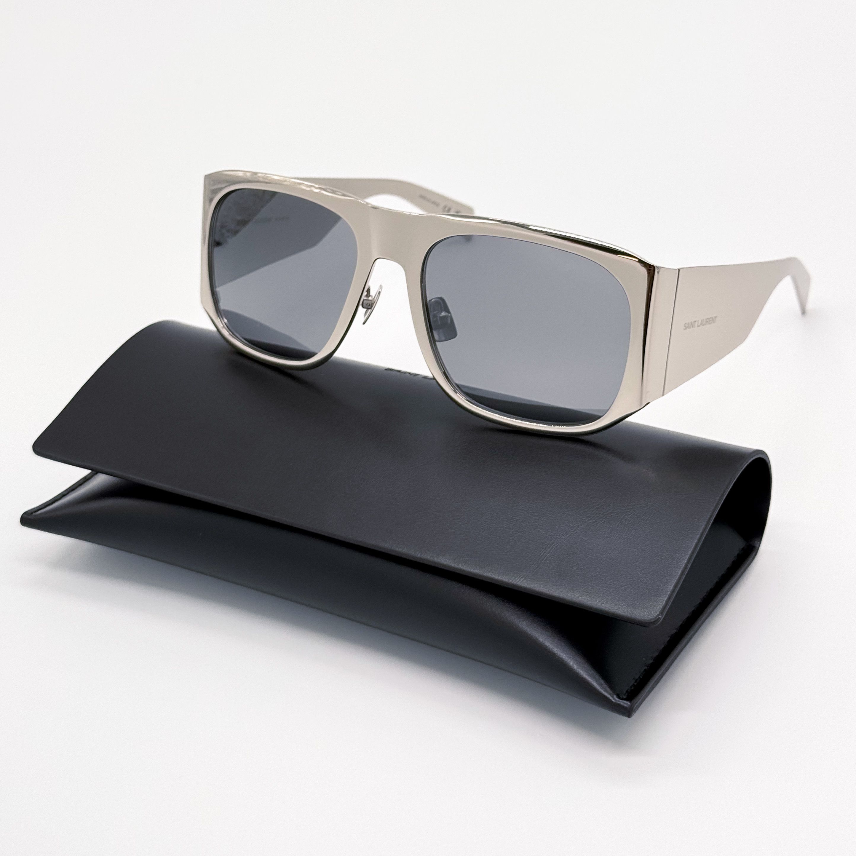 NEW SAINT LAURENT SL636 002 SUNGLASSES UNISEX SQUARE SL 636