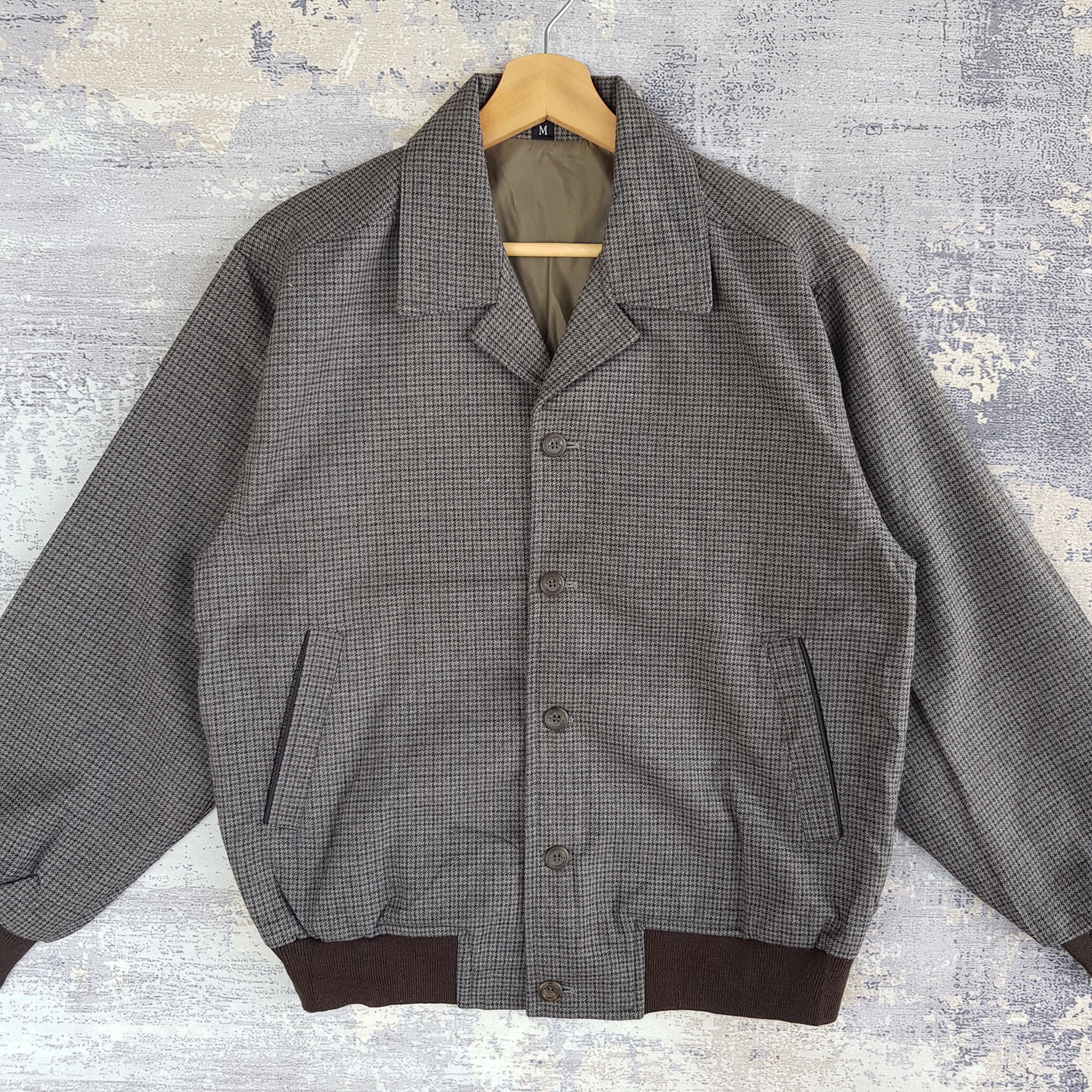 Japanese Brand × Vintage Vintage Japanese Varsity Jacket Bomber Wool Jacket Size US M / EU 48-50 / 2 - 2 Thumbnail