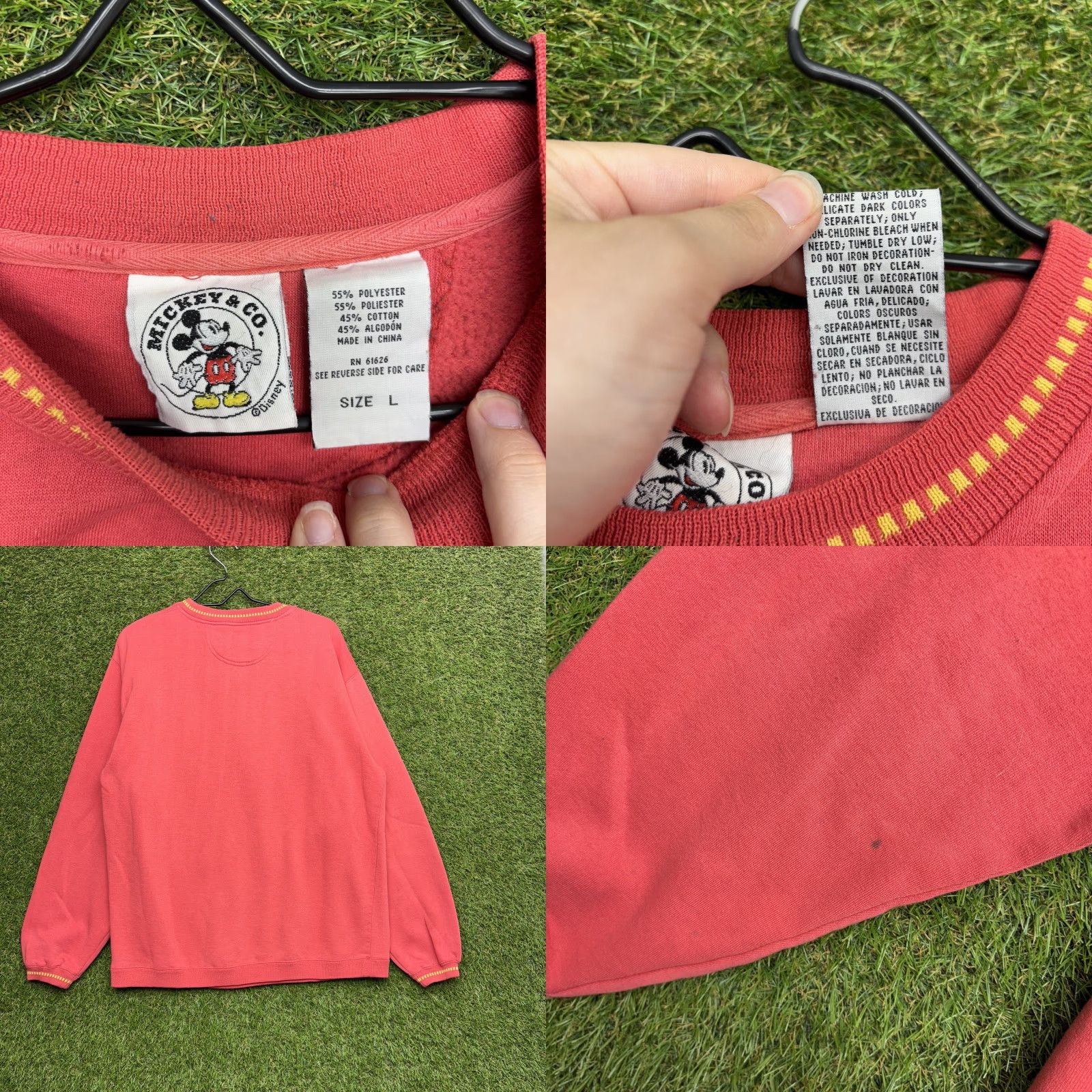 Mickey & Co. VINTAGE Mickey & Co Sweater Mens Large Red Disney Crewneck Pullover 90s Cartoon Shirt Mens Large Red Cartoon Mickey & Co. Sweater Size US L / EU 52-54 / 3 - 8 Thumbnail