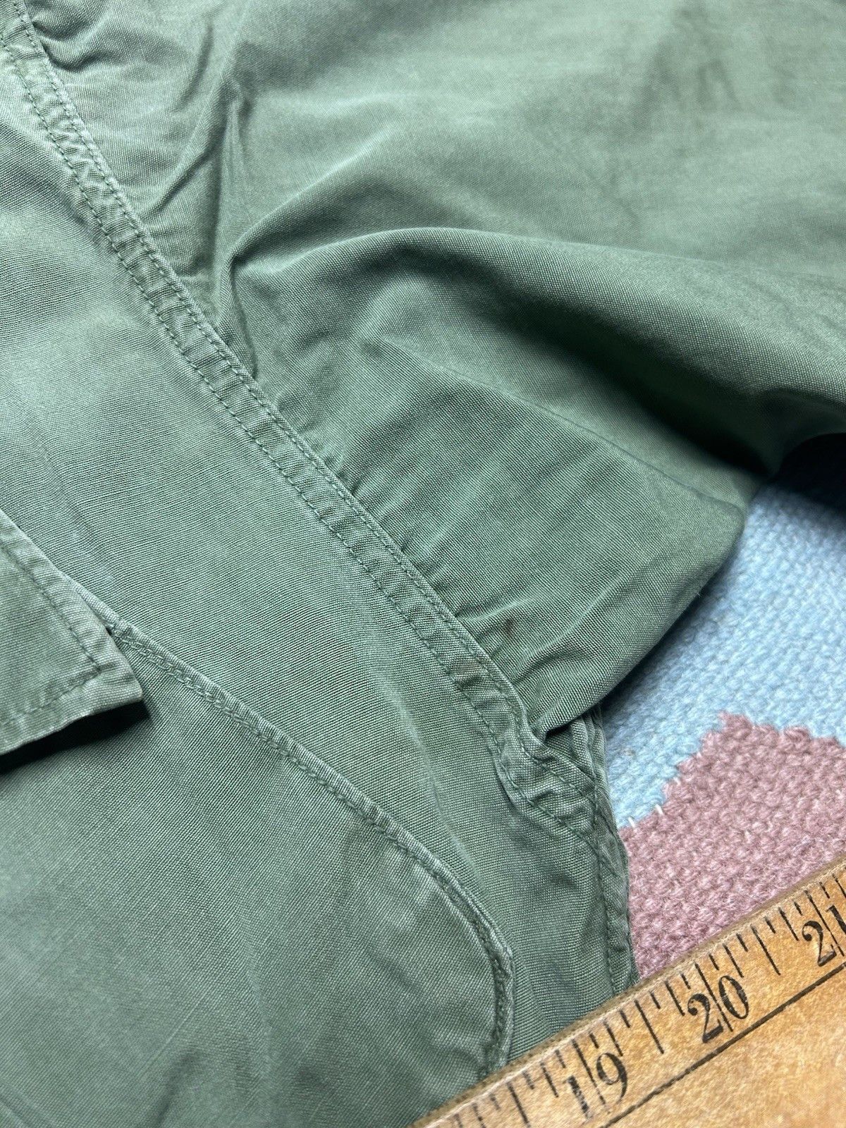 Vintage 60s OG 107 slant pocket shirt non ripstop poplin Vietnam S Size US S / EU 44-46 / 1 - 12 Thumbnail