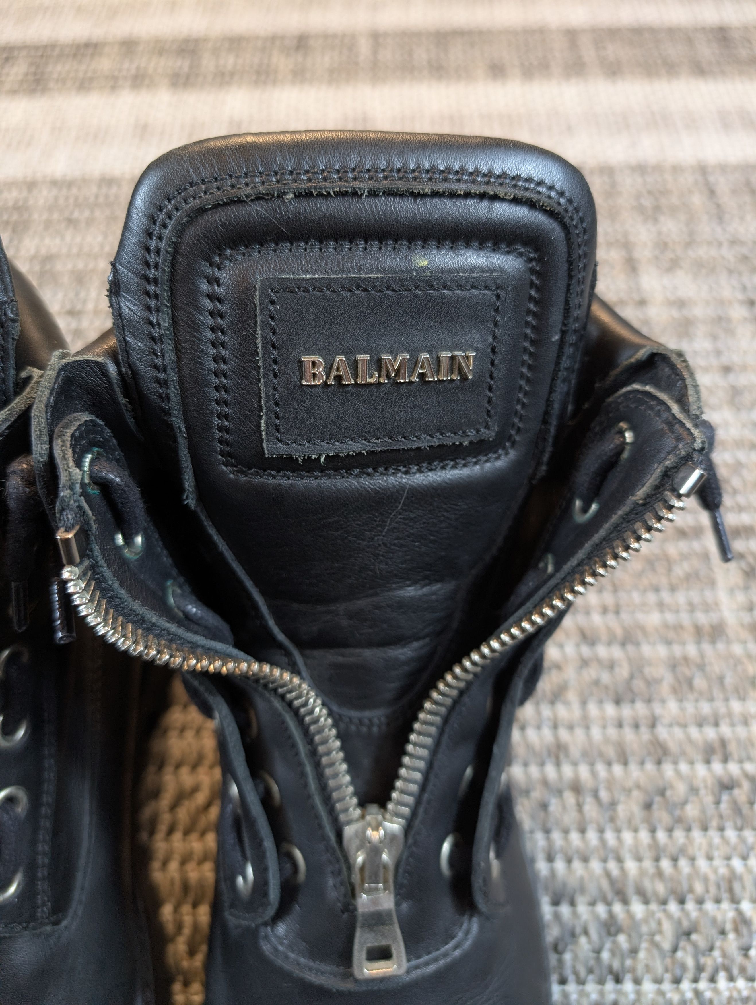 Balmain Balmain Charlie Ranger Black Leather Zip Boots Size US 8 / EU 41 - 5 Thumbnail