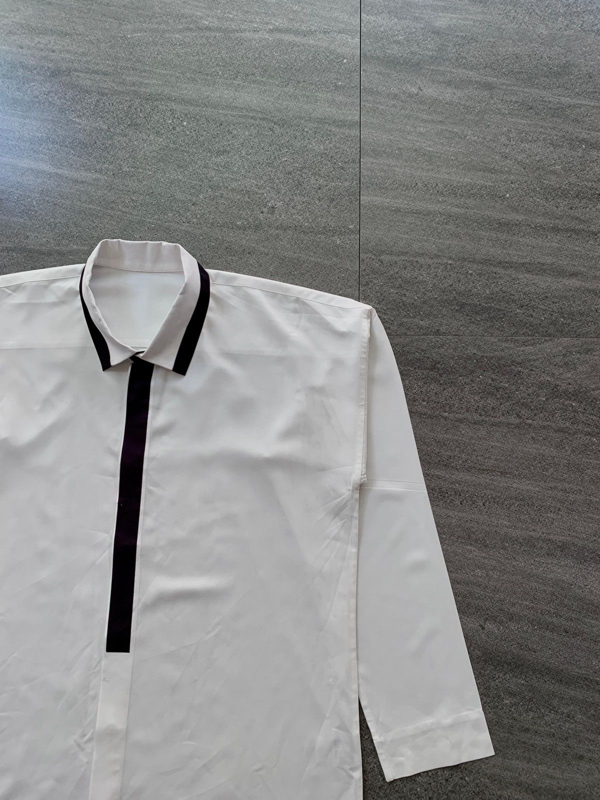 Homme Plisse Issey Miyake FREE TAX! Paneled Two Tone Polyester Ls Shirts Size US L / EU 52-54 / 3 - 2 Thumbnail