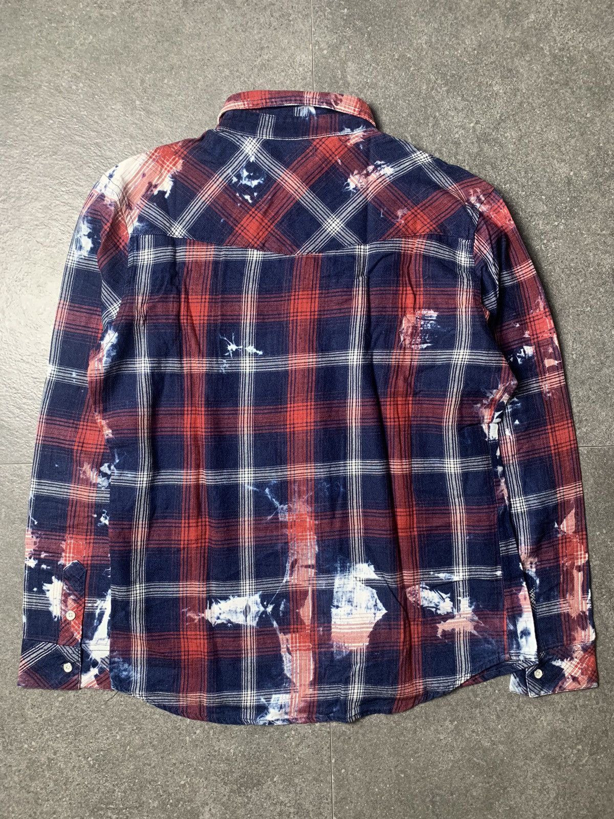 semanticdesign 2000s Semantic Design Bleached Plaid Shirt Size US M / EU 48-50 / 2 - 8 Thumbnail