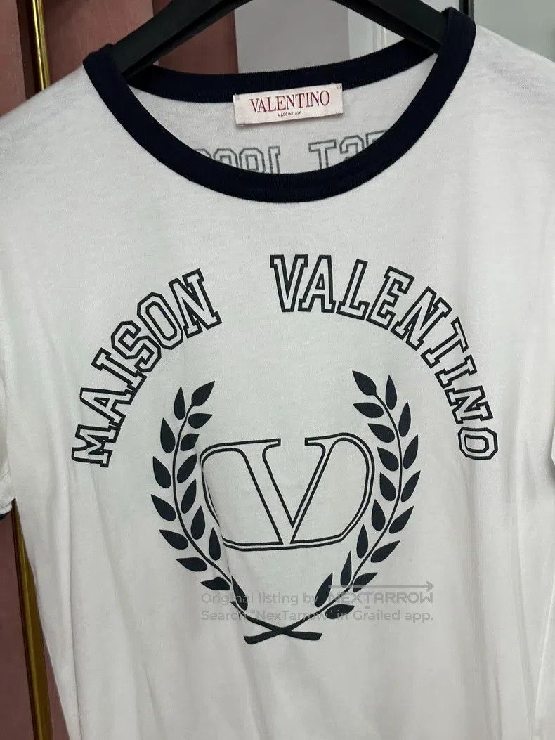 Other Valentino White printed T-shirt top with short sleeves Size L / US 10 / IT 46 - 2 Thumbnail