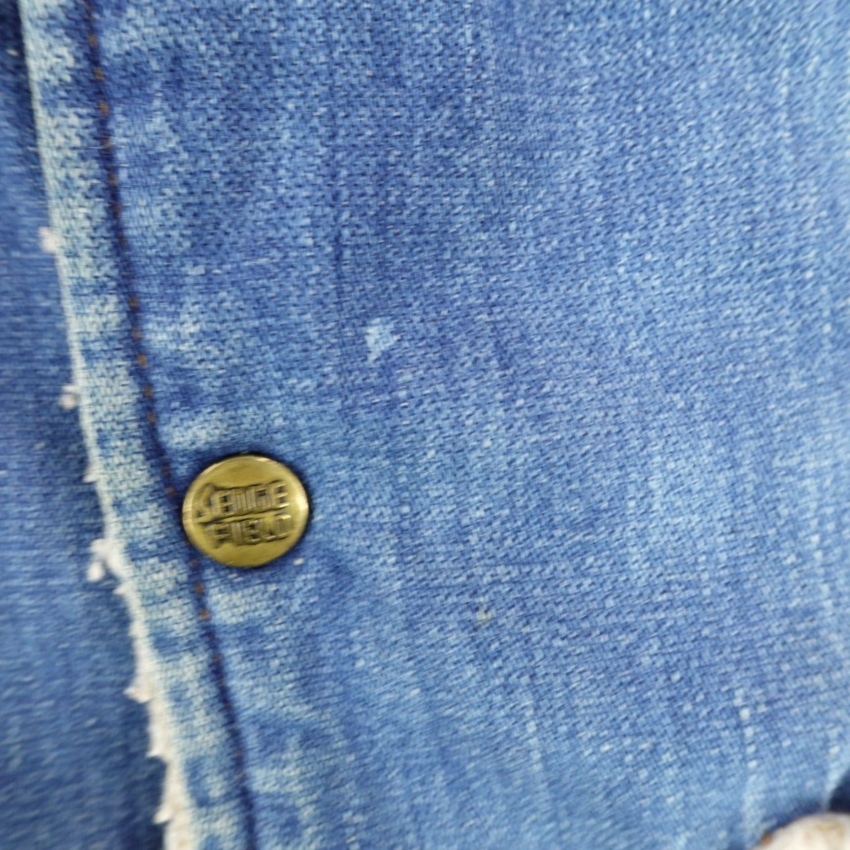 Denime Vintage Sedgefield Vest Men XL Denim Do Nothing Sherpa Lined Snap Up Western 70s Size US XL / EU 56 / 4 - 5 Thumbnail
