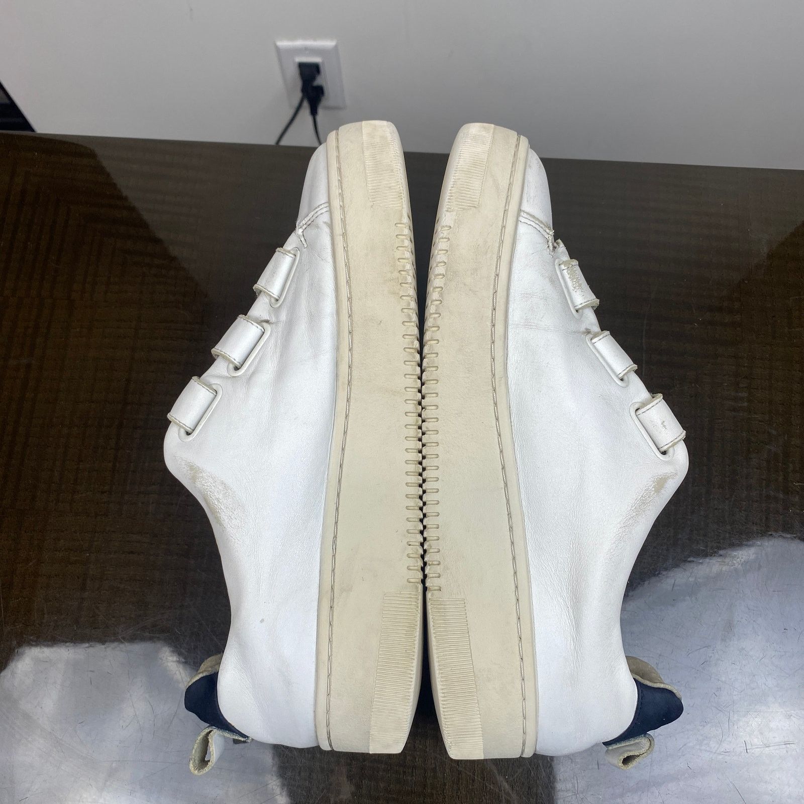 Sandro Sandro Paris Anita Blanc Leather Sneakers Trainers 38 US 8 Size US 8 / IT 38 - 6 Thumbnail