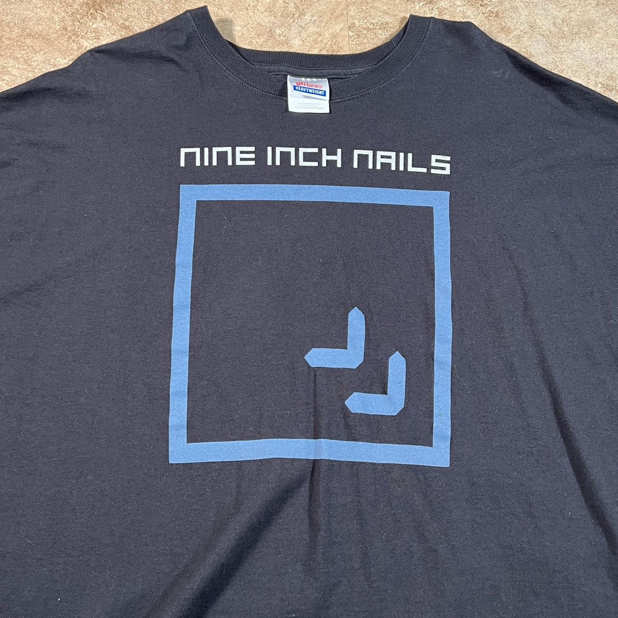 Nine Inch Nails Wave Goodbye Goth Emo Vintage Y2K Black Tee