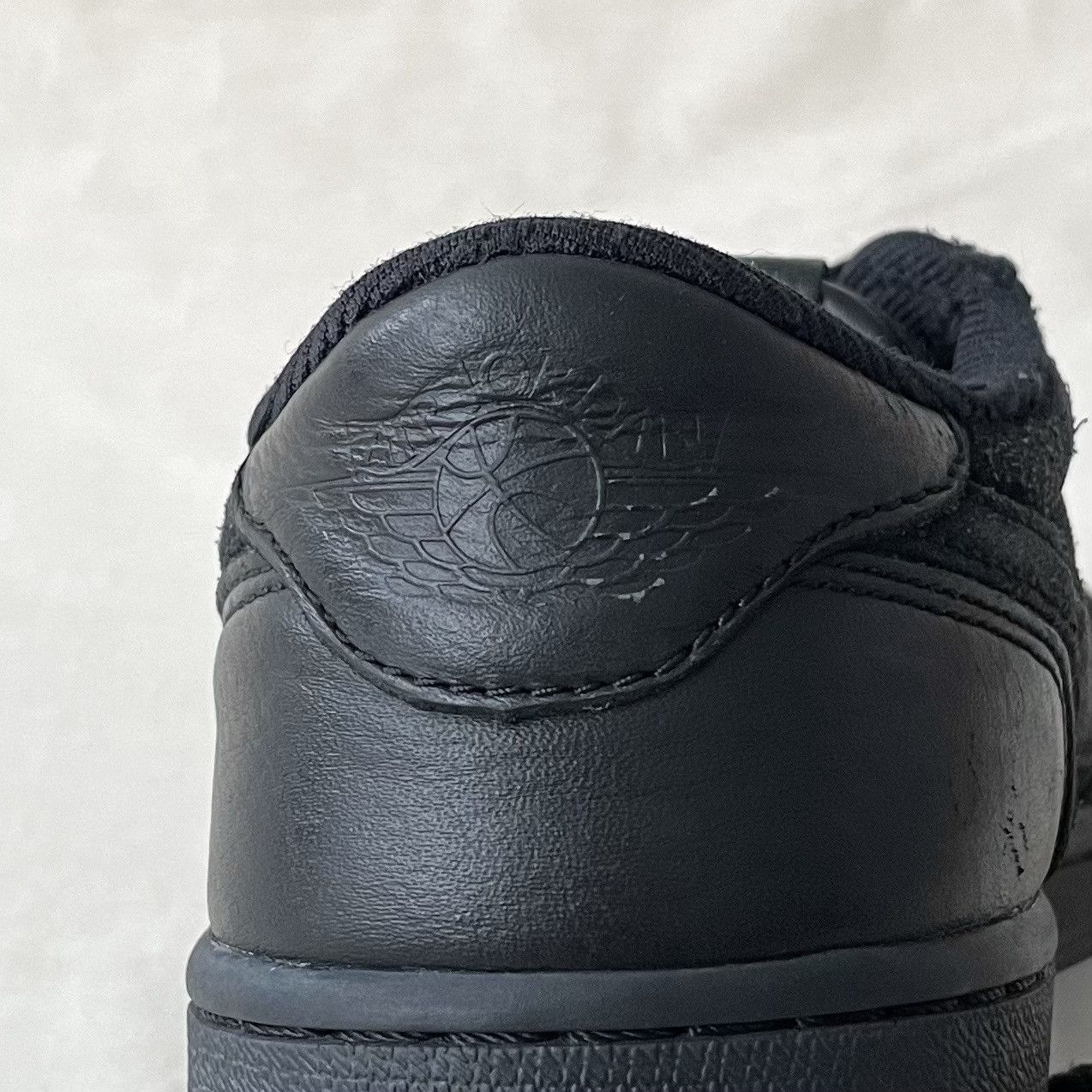 Jordan Brand Nike Air Jordan 1 Low Premium Tripple Black JP 919701-010 Size US 9 / EU 42 - 13 Thumbnail