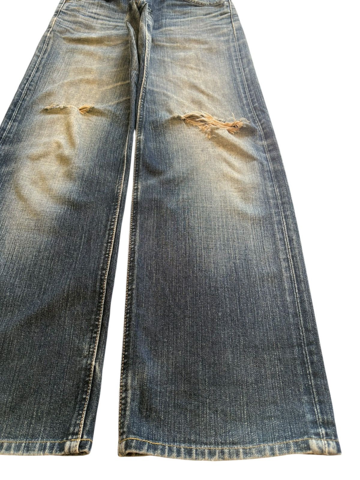 Lee Vintage Lee Mud Wash Distressed Loose Baggy Jeans Size US 28 / EU 44 - 7 Thumbnail