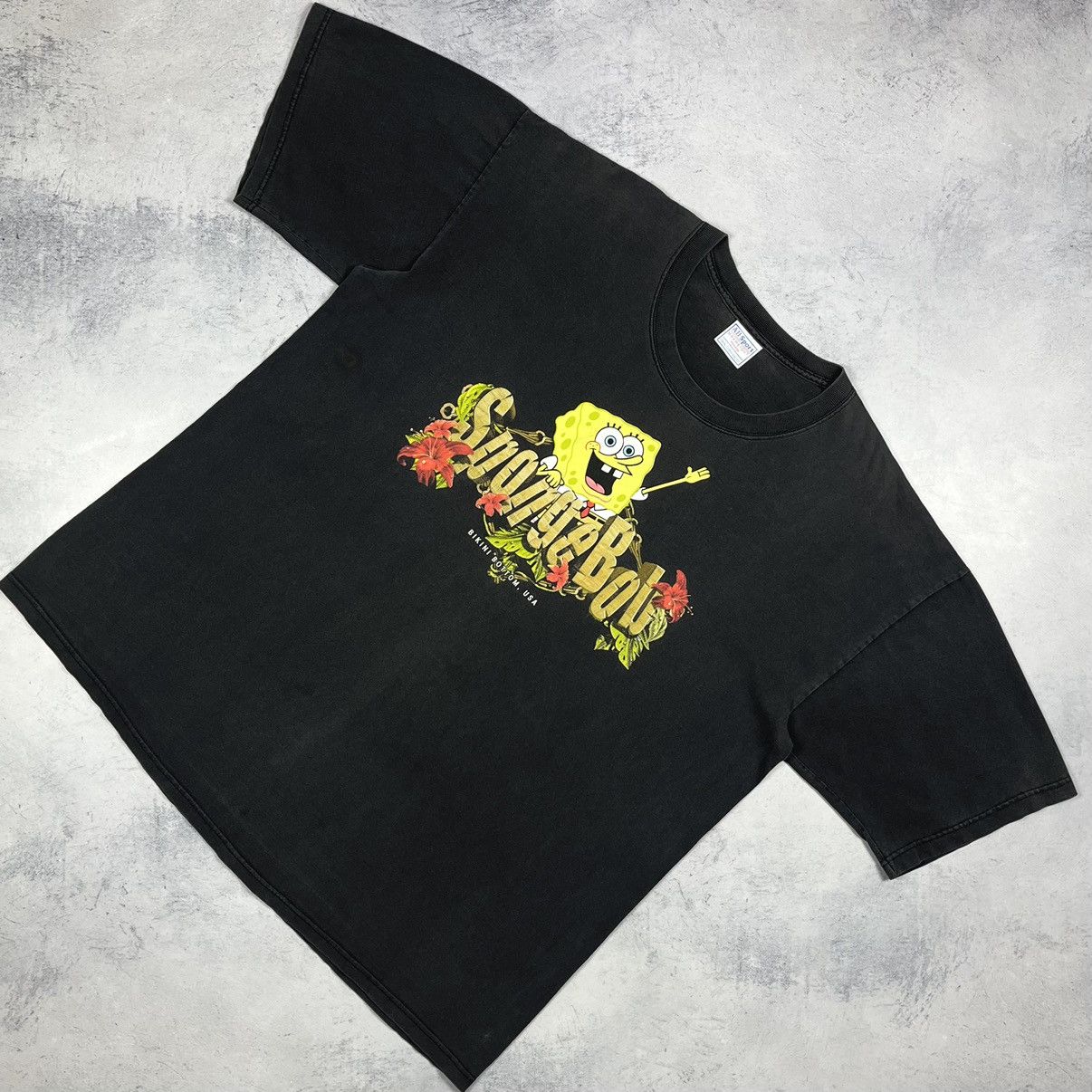 Cartoon Network Vintage Sponge Bob y2k Nickelodeon cartoon T Shirt 2000’s Size US XXL / EU 58 / 5 - 1 Thumbnail