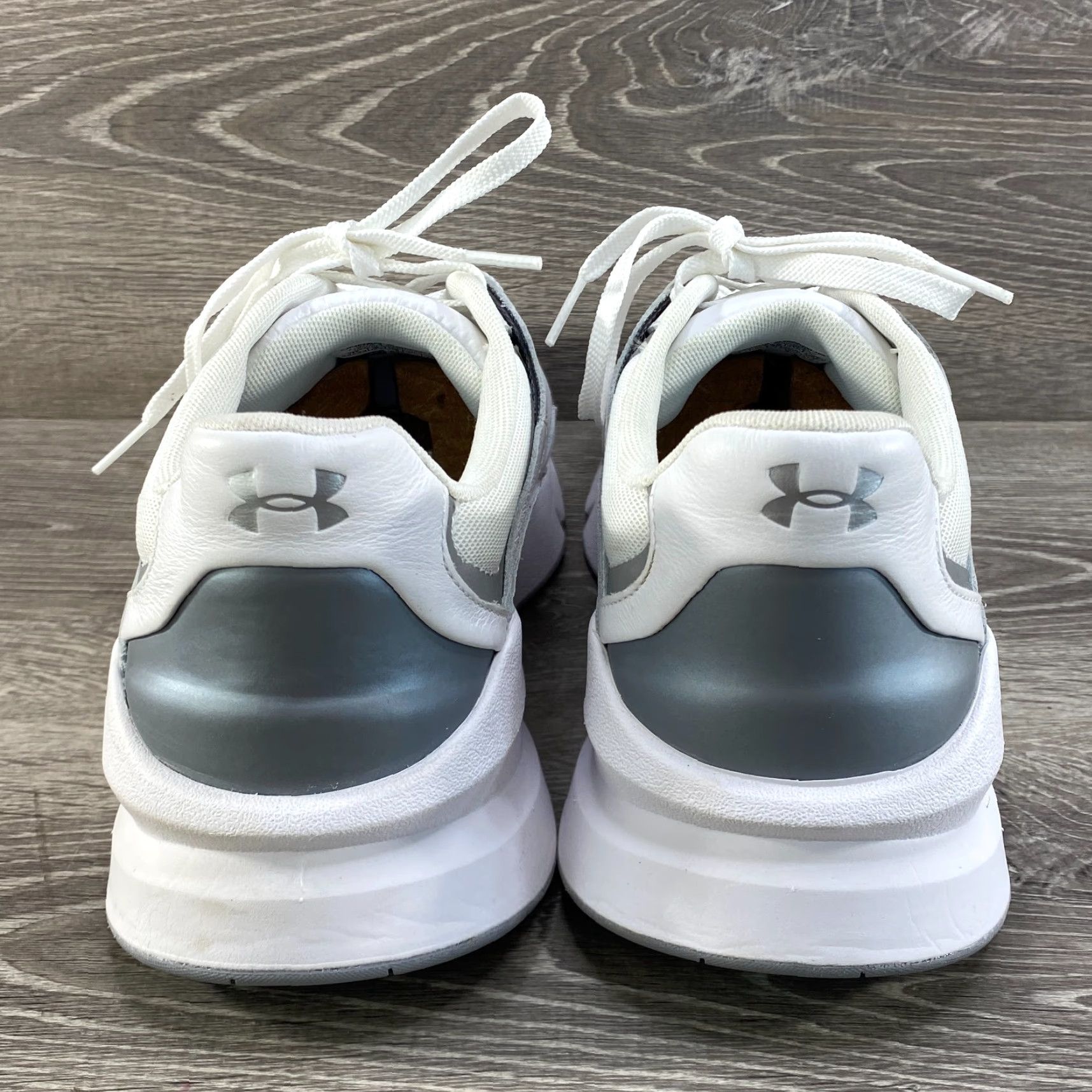 Under Armour Under Armour Forge 96 White Reflective Leather Unisex NEW Mens 13.5 Womens 15 Athletic Sneaker Casual Running & Jogging, Walking Size US 12 / IT 42 - 6 Thumbnail
