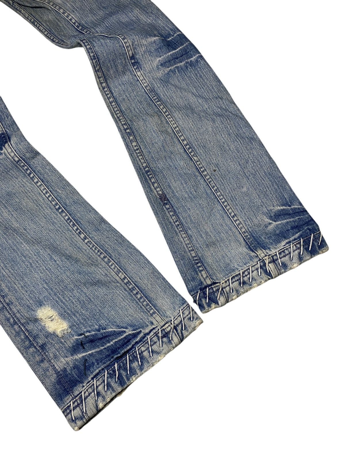 If Six Was Nine × Japanese Brand × Tornado Mart 2000's ' No Id ' Japanese Flared Boro Jeans Size US 29 - 7 Thumbnail