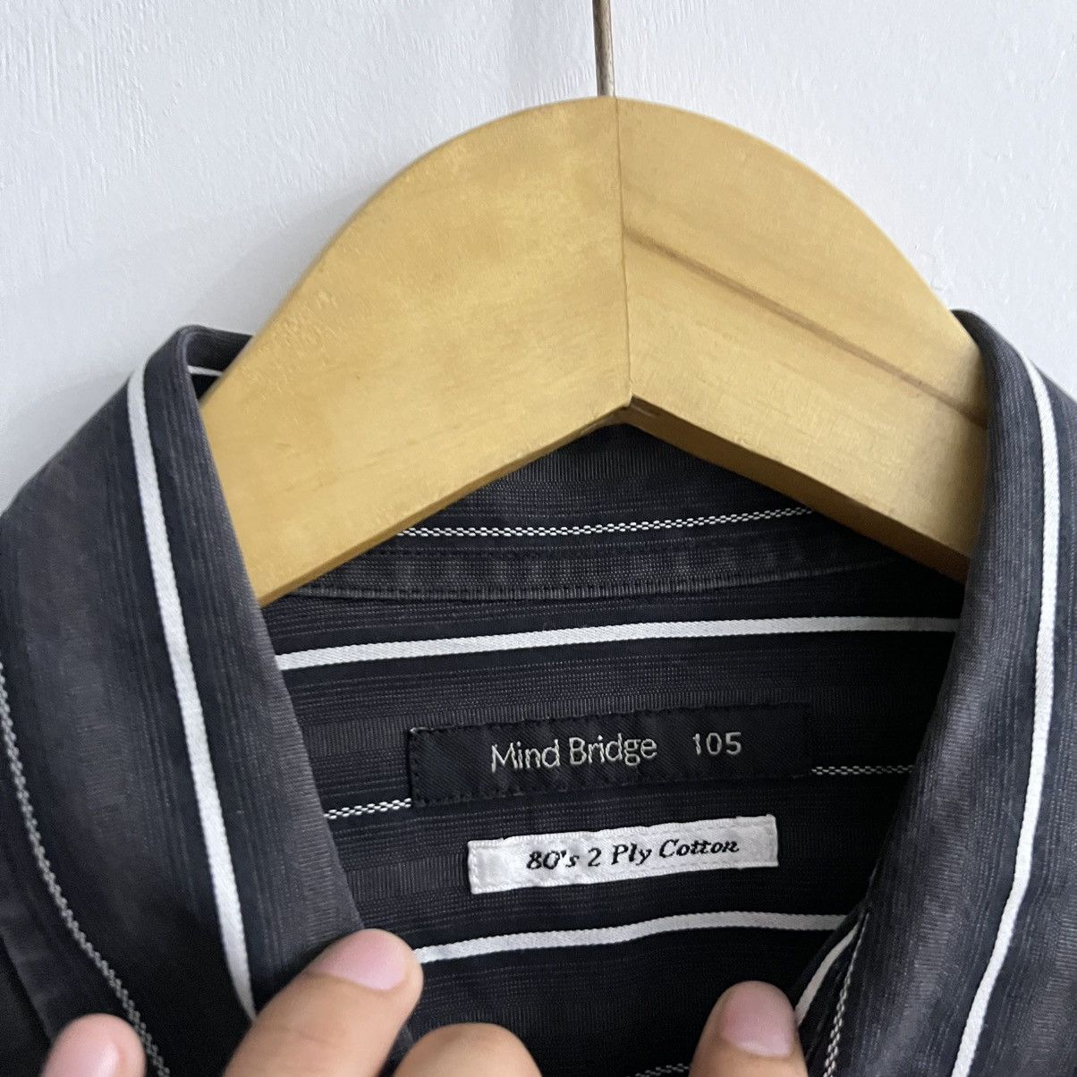 Japanese Brand Mind Bridge - Striped Iconic Longsleeve Button Up Size US XL / EU 56 / 4 - 4 Thumbnail