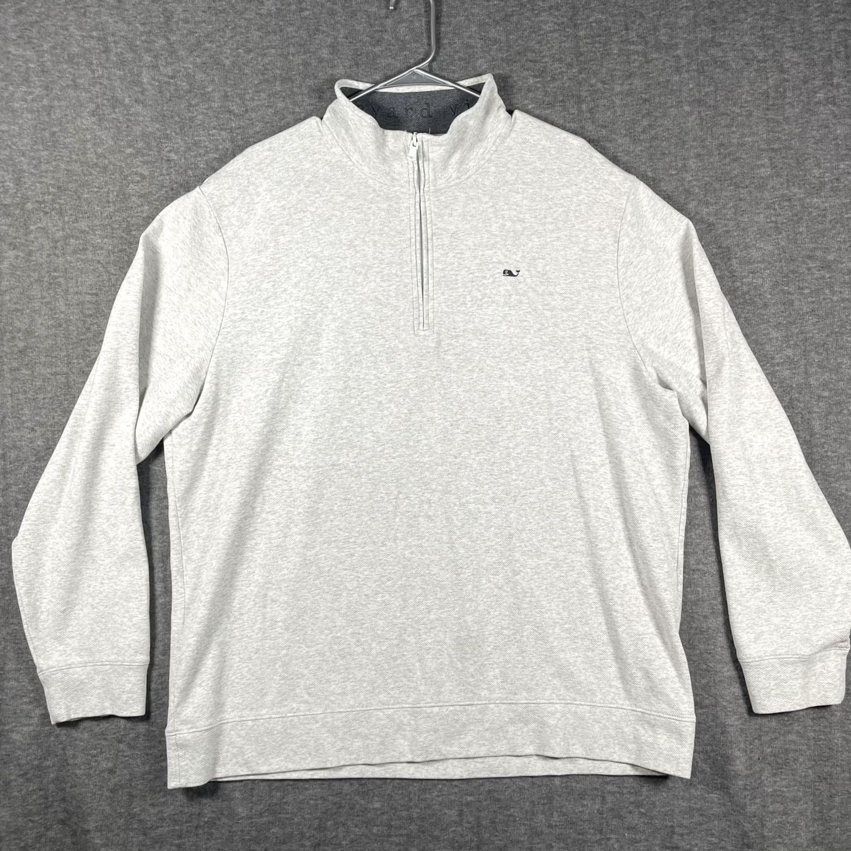 Vineyard Vines Vineyard Vines Sweater Mens 2XL Gray Performance Quarter Zip Pullover Whale Logo Size US XXL / EU 58 / 5 - 2 Thumbnail