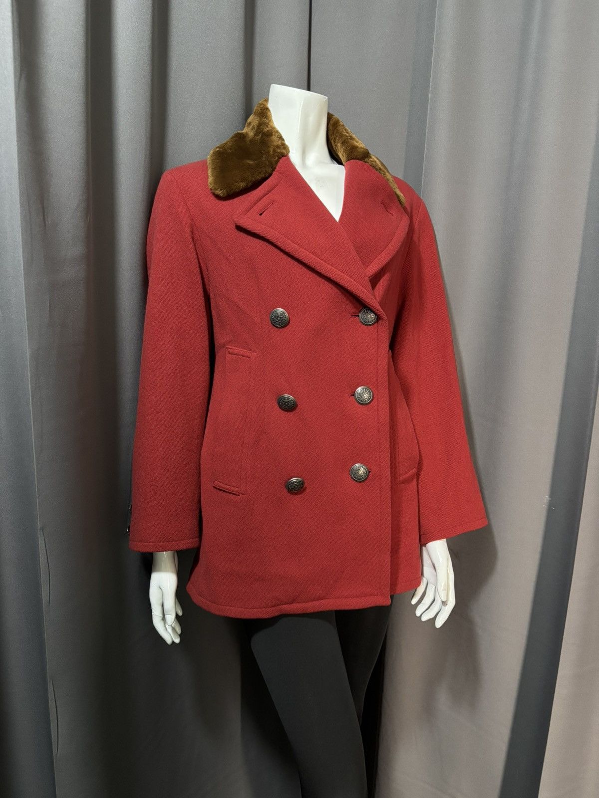 Romeo Gigli Archive 90s Romeo Gigli Double Breasted Faux Fur Coat Size M / US 6-8 / IT 42-44 - 1 Thumbnail