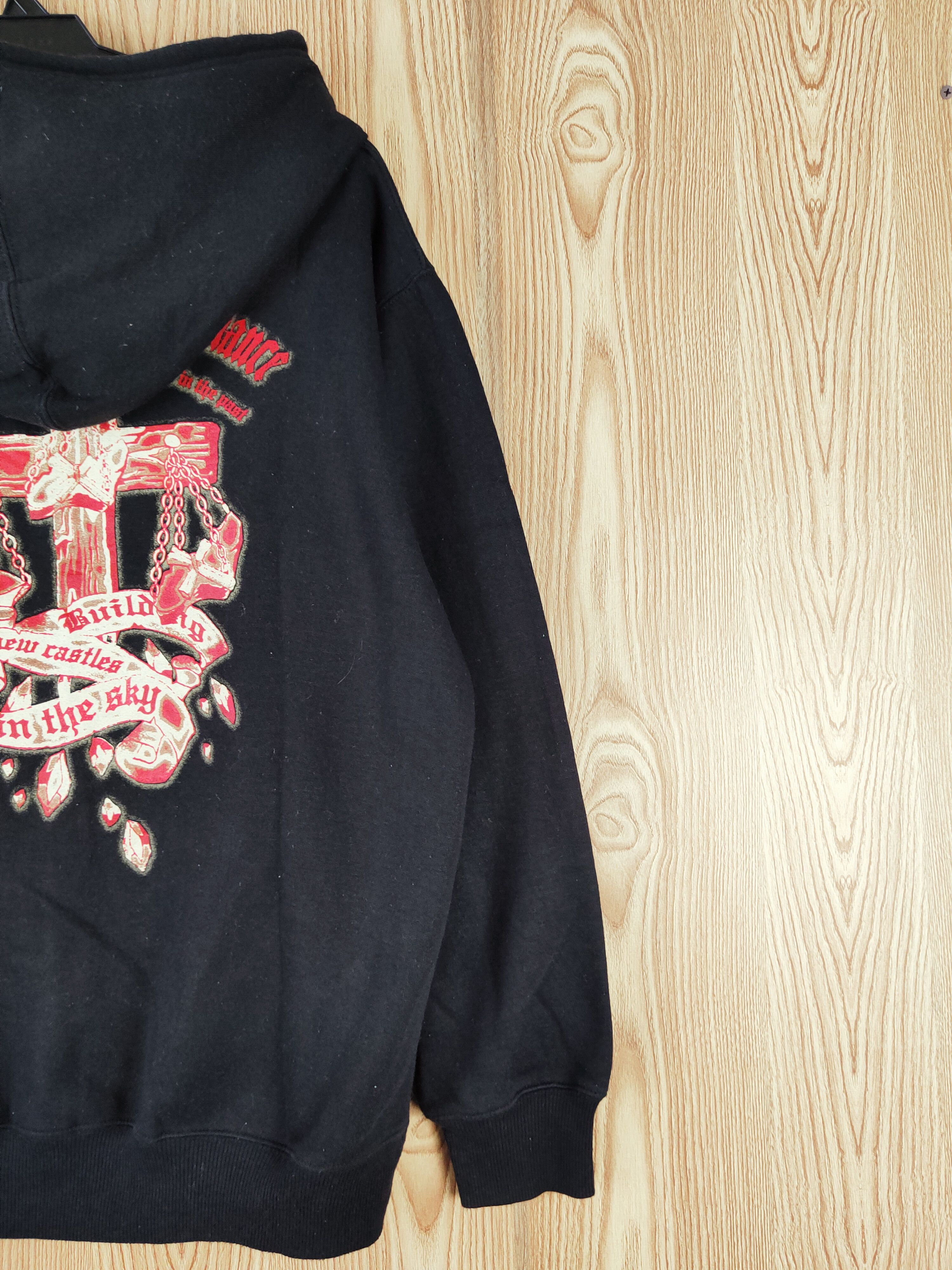 Japanese Brand × Vintage Vintage 💥 RZ Black Hoodie Sweaters Size US M / EU 48-50 / 2 - 11 Thumbnail