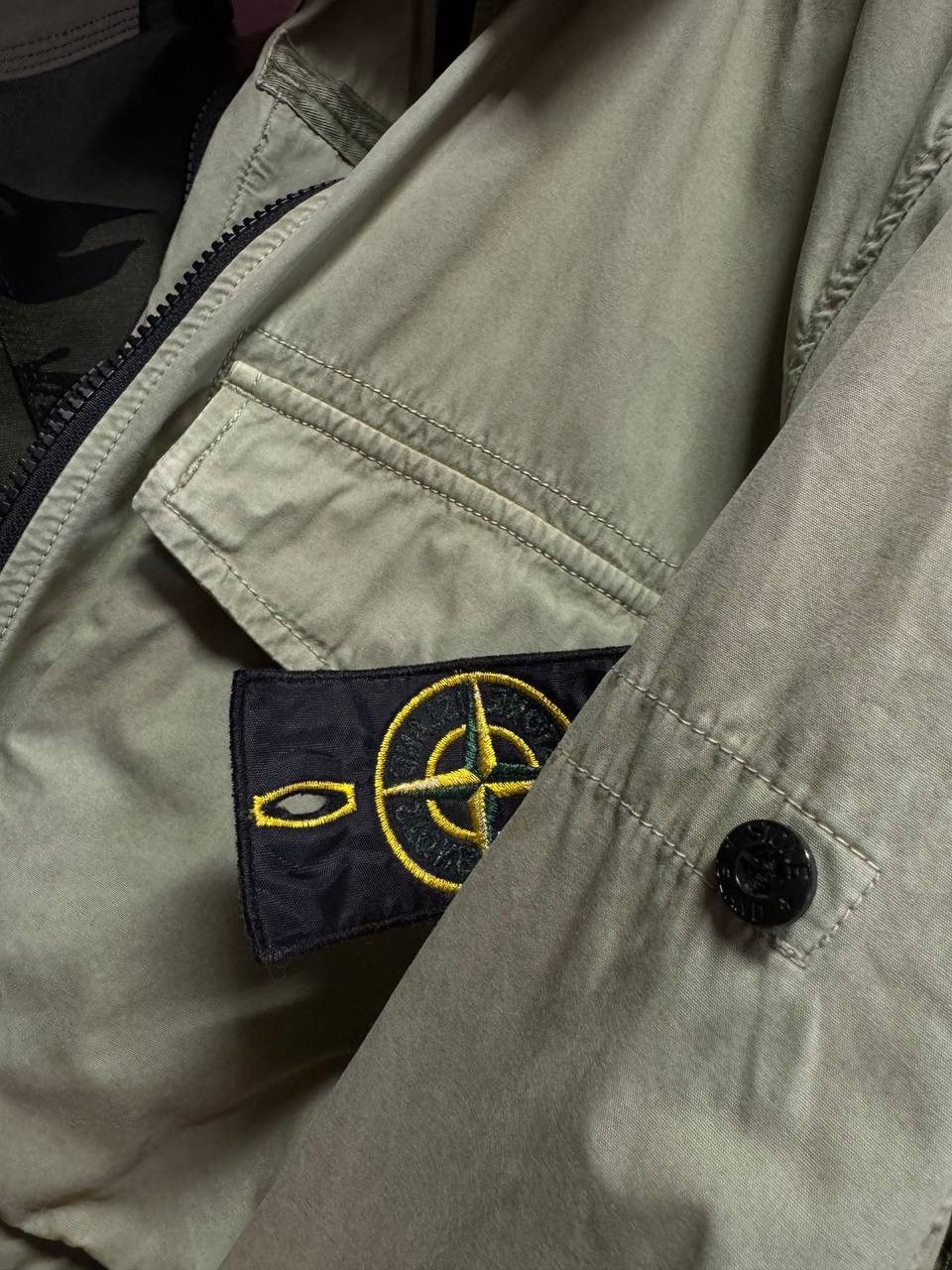 Massimo Osti × Stone Island Stone Island Garment Dyed Front Pockets Zip Overshirt Size US M / EU 48-50 / 2 - 5 Thumbnail
