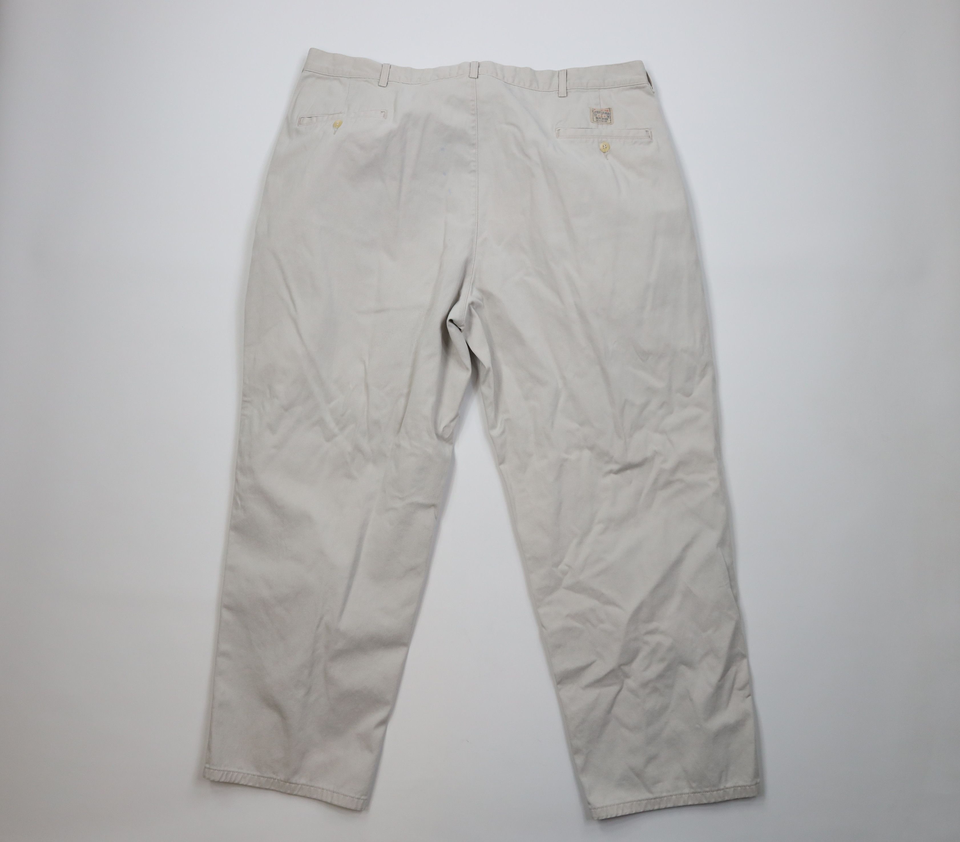 Ralph Lauren Vintage 70s 80s Ralph Lauren Wide Leg Chino Pants Beige USA Size US 42 / EU 58 - 12 Thumbnail