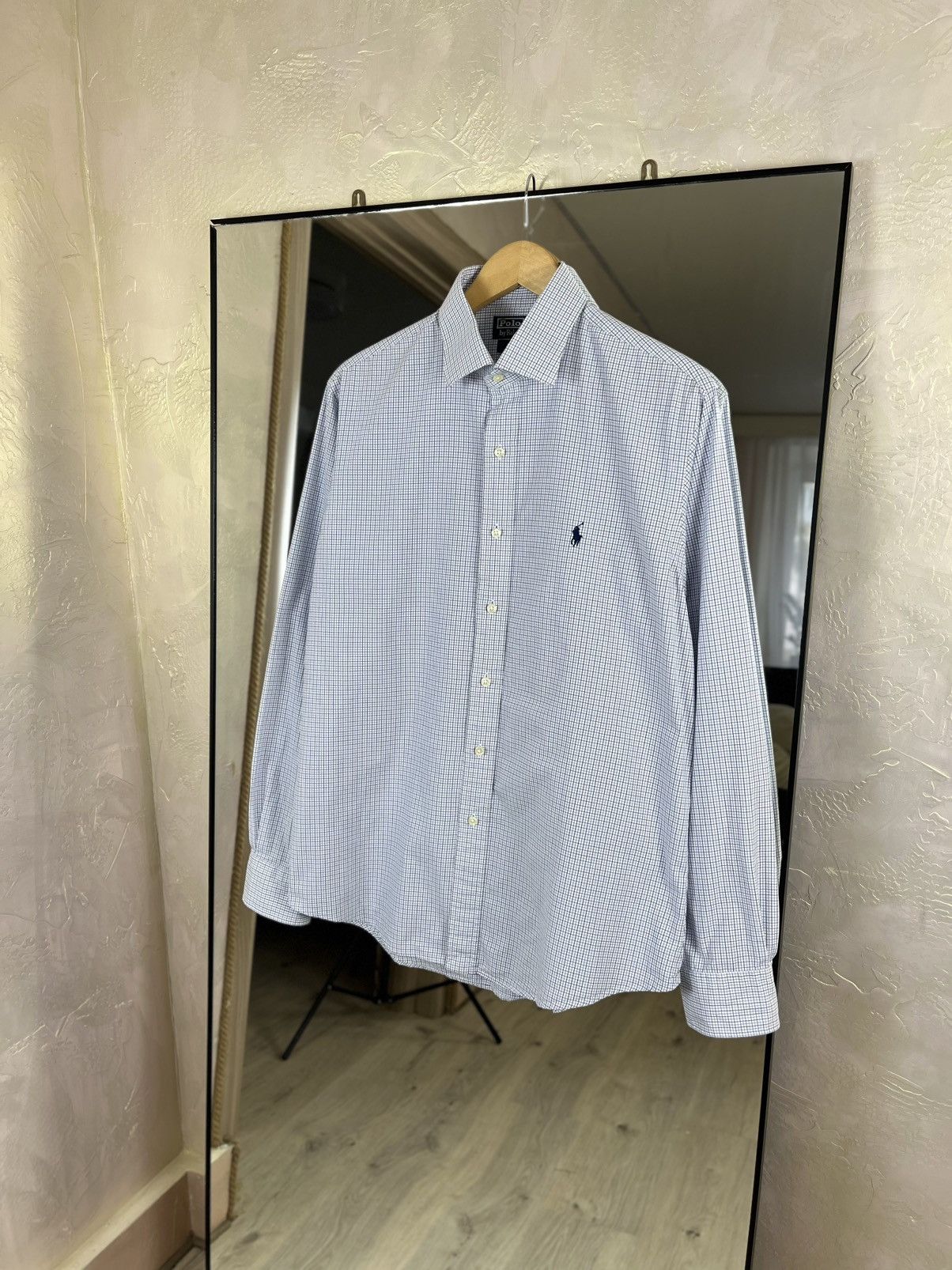 Polo Ralph Lauren Polo Ralph Lauren Regent Custom Fit Micro-Check Poplin Shirt Size US L / EU 52-54 / 3 - 1 Thumbnail
